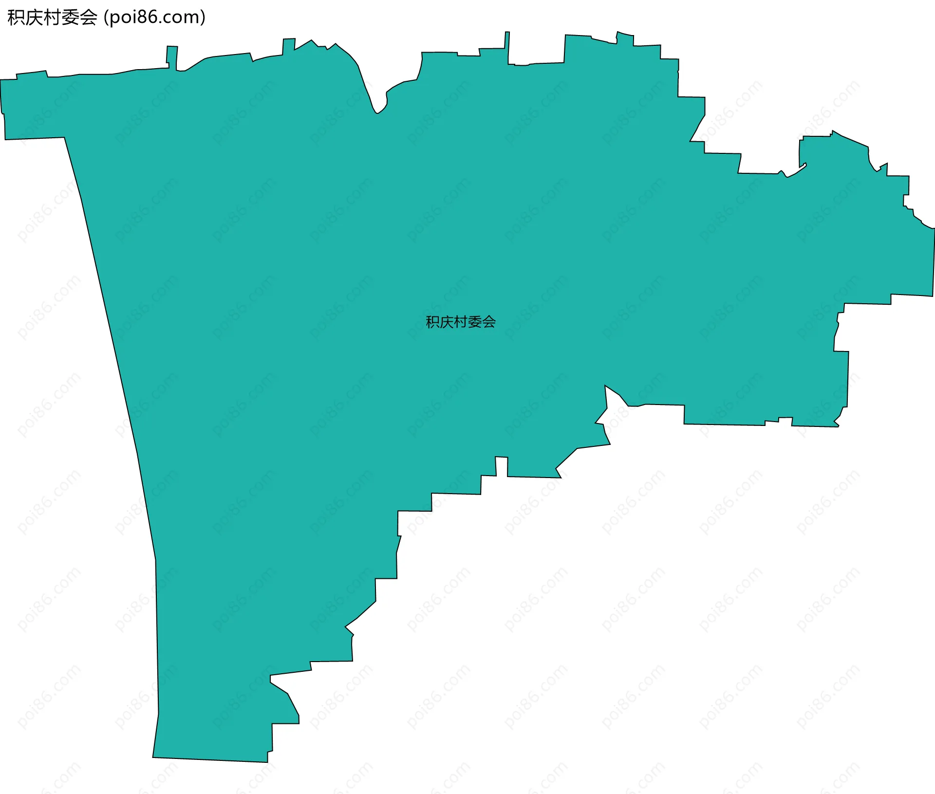 积庆村委会边界地图