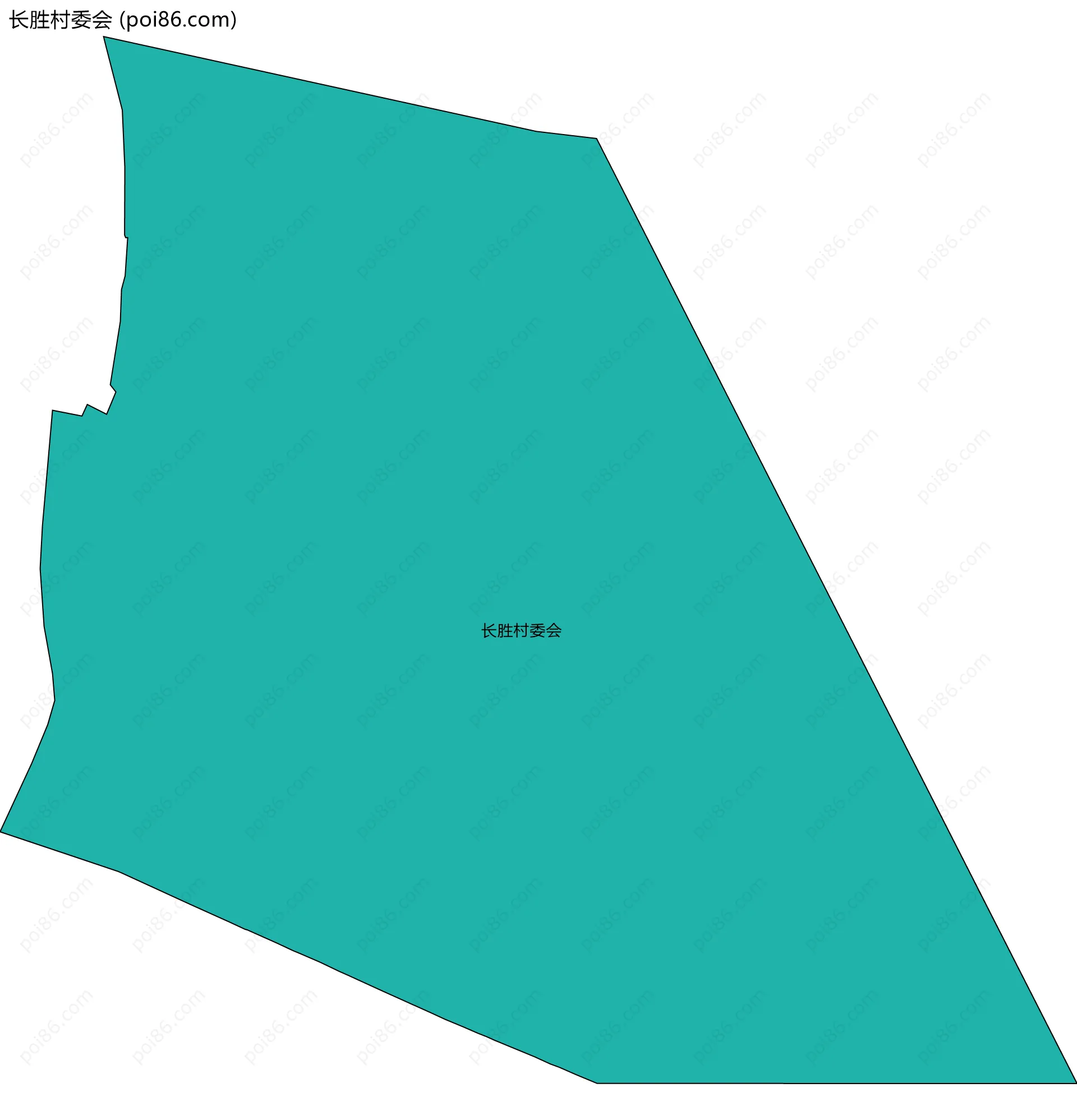 长胜村委会边界地图