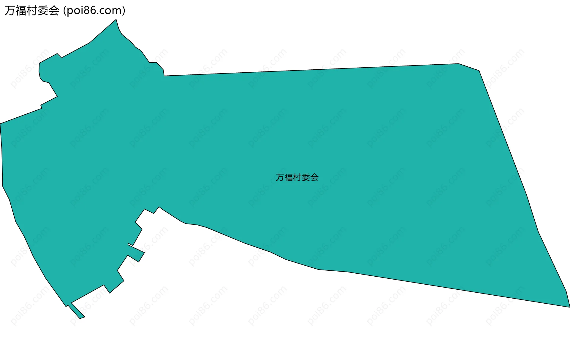 万福村委会边界地图