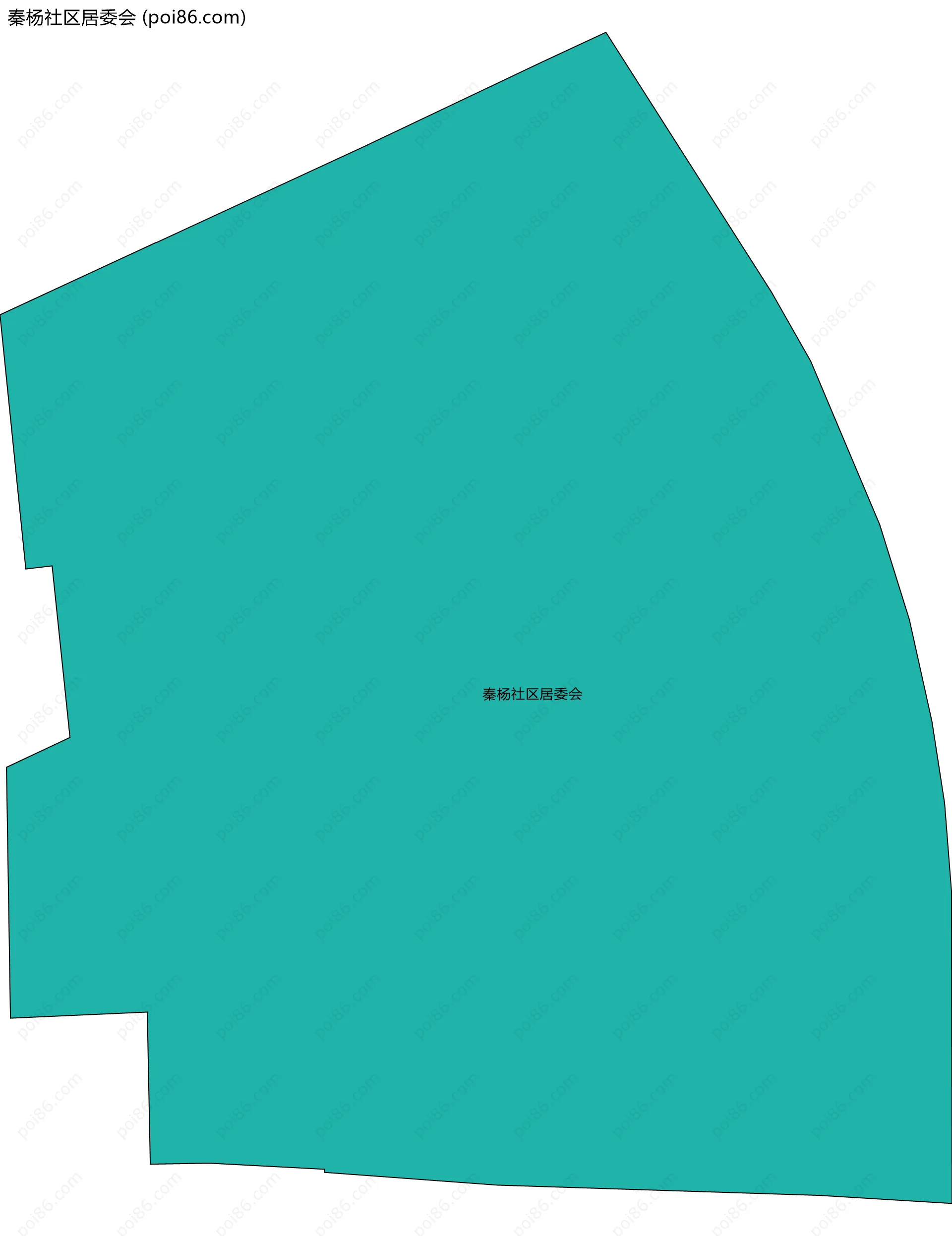 秦杨社区居委会边界地图