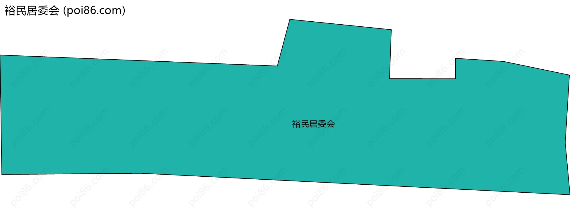 裕民居委会边界地图