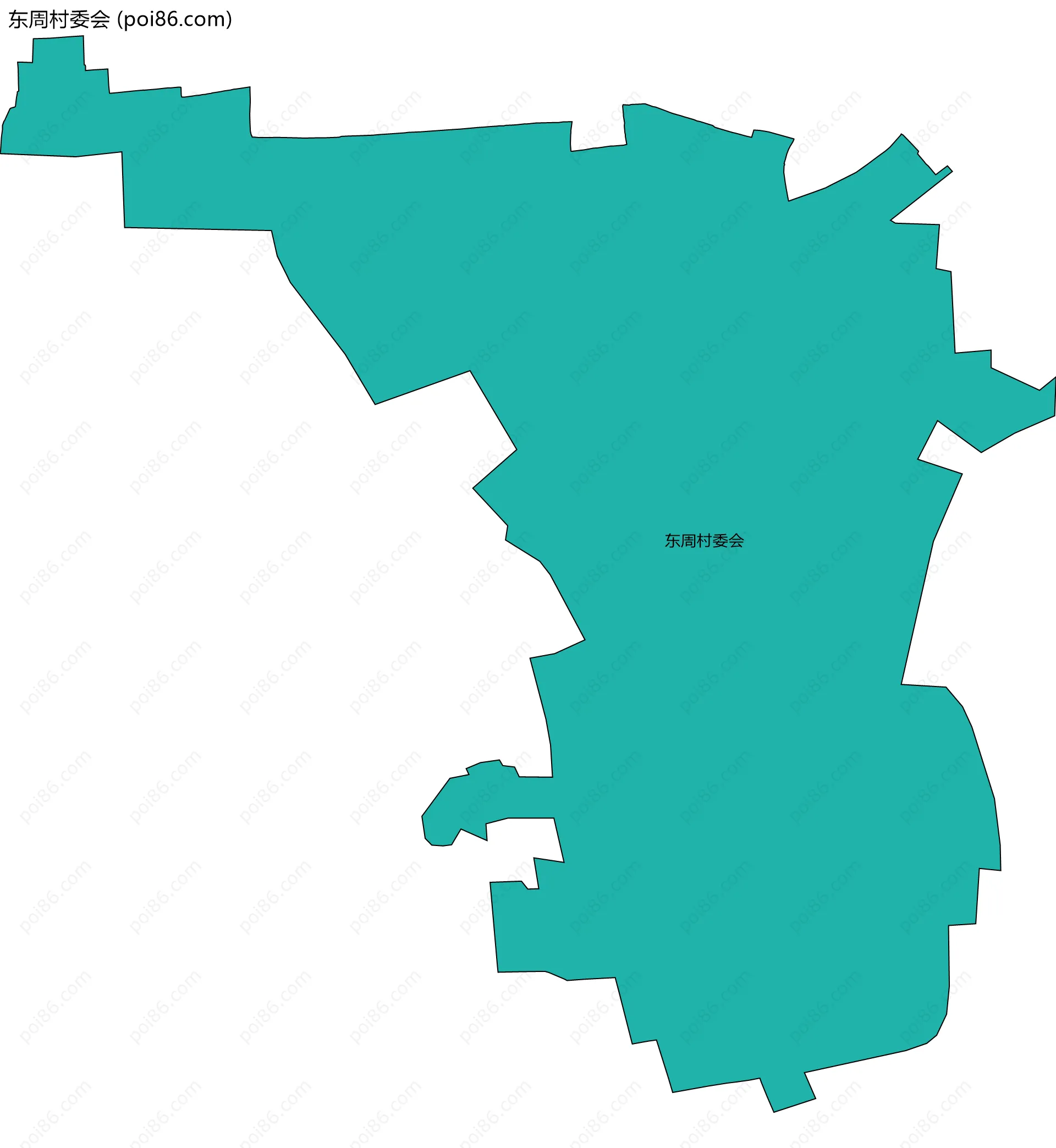 东周村委会边界地图