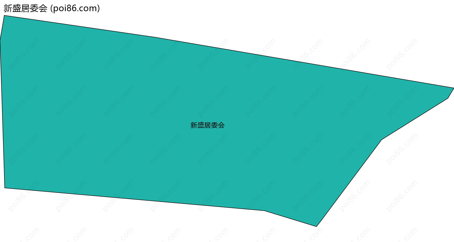 新盛居委会边界地图