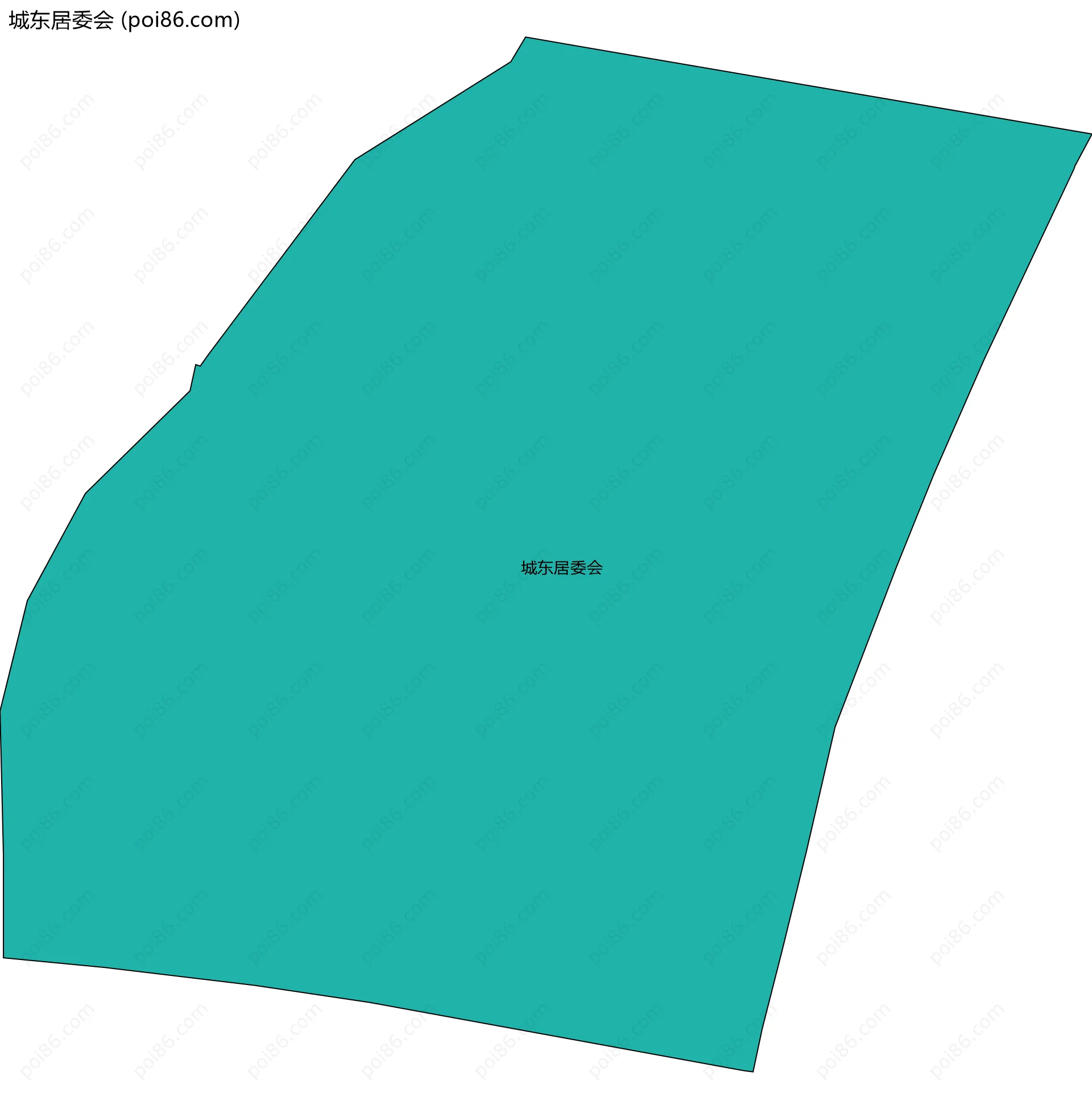 城东居委会边界地图