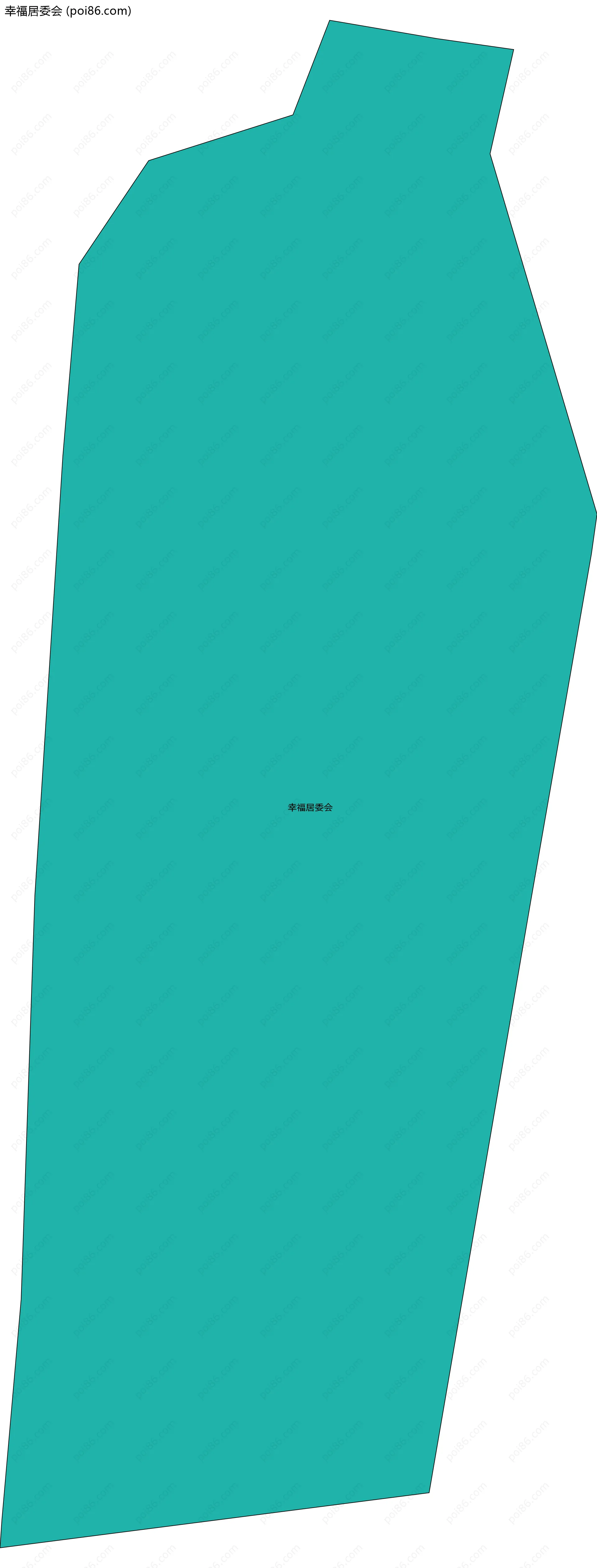 幸福居委会边界地图