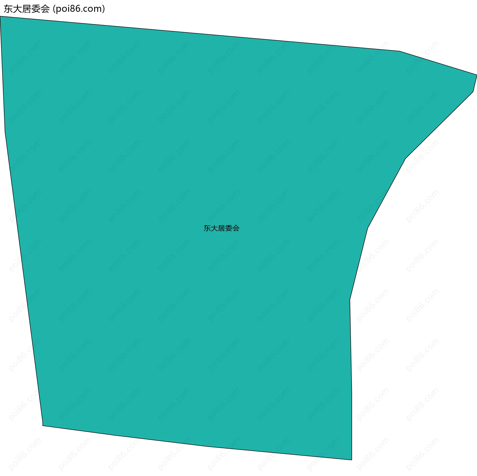 东大居委会边界地图