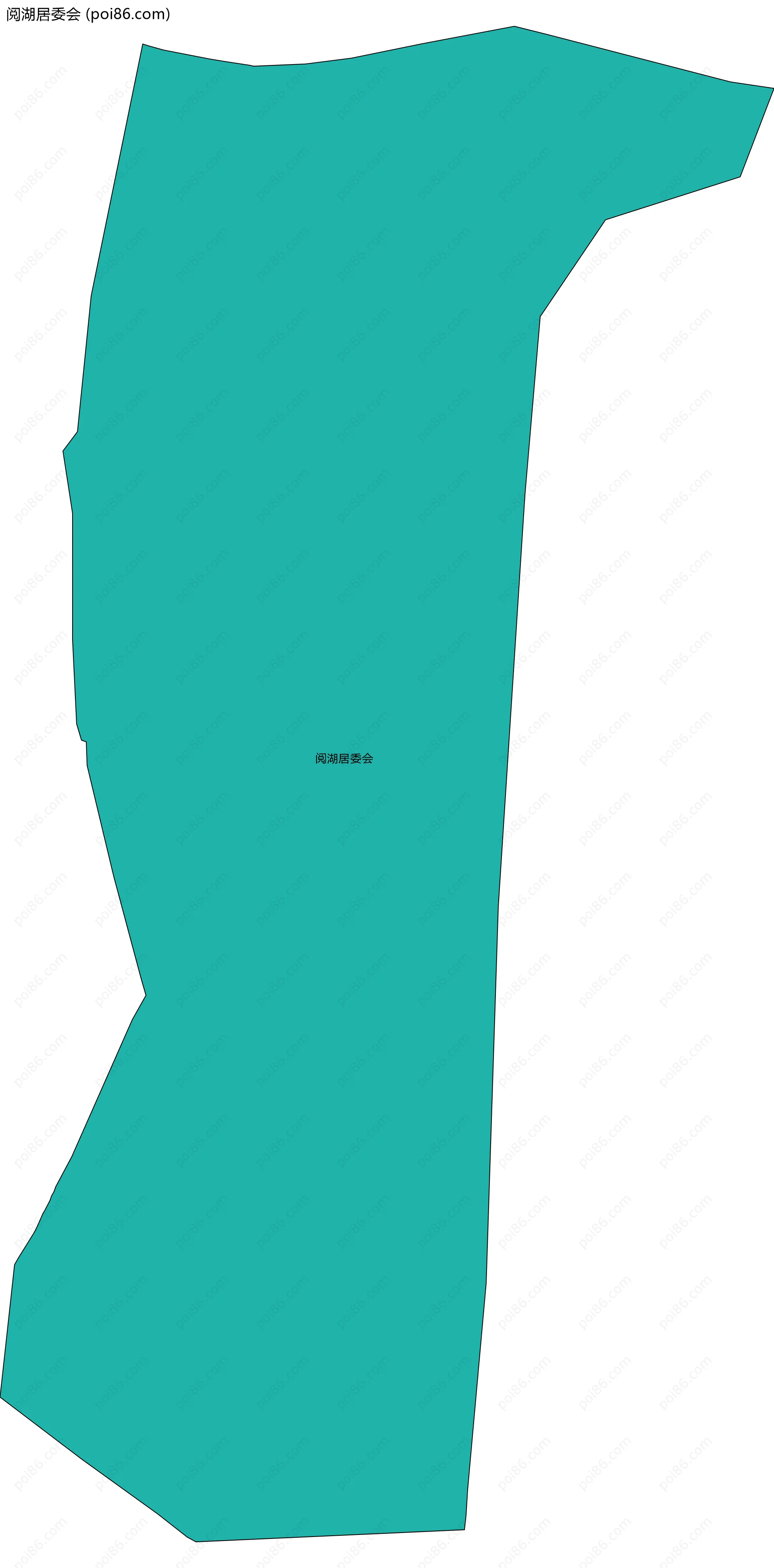 阅湖居委会边界地图