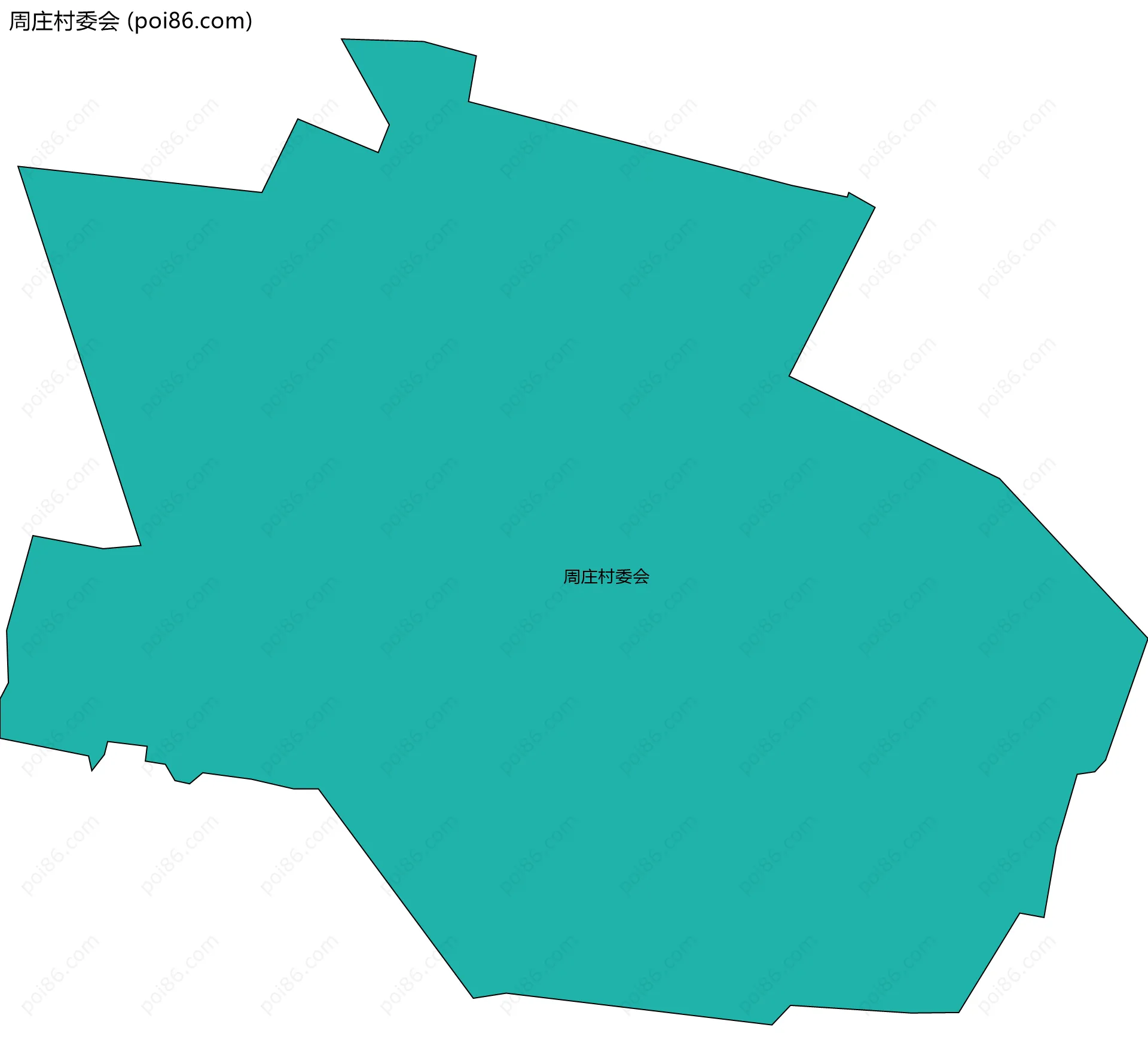 周庄村委会边界地图