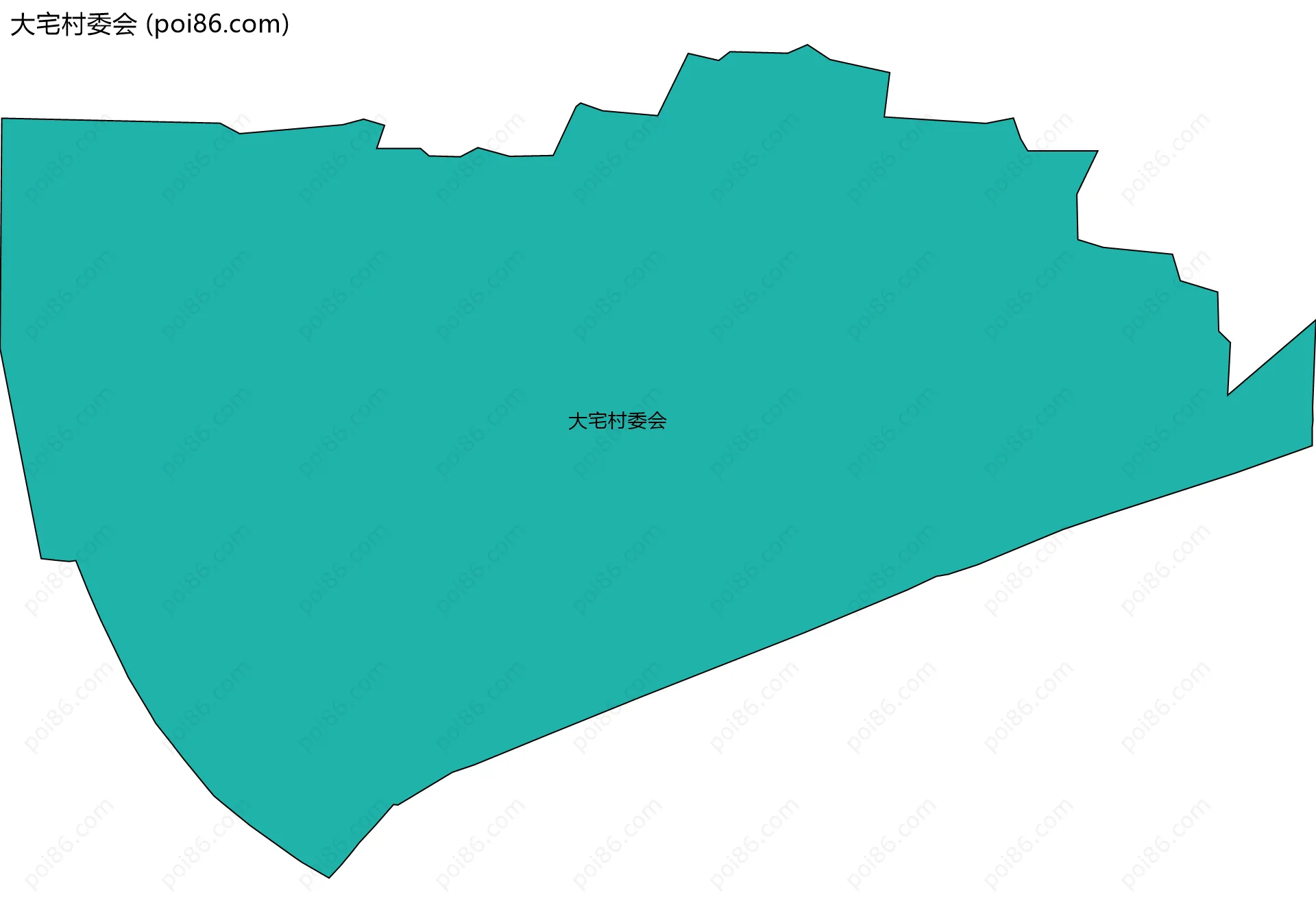 大宅村委会边界地图