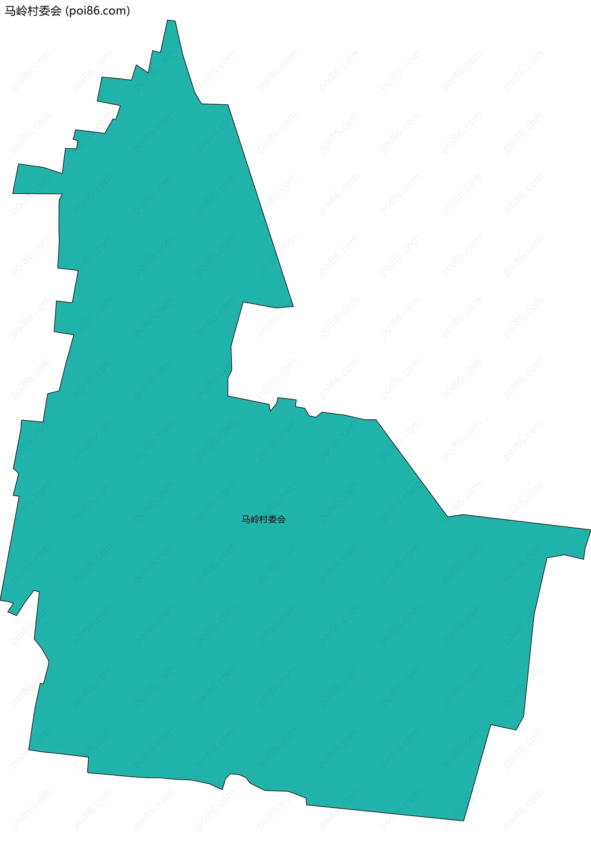 马岭村委会边界地图