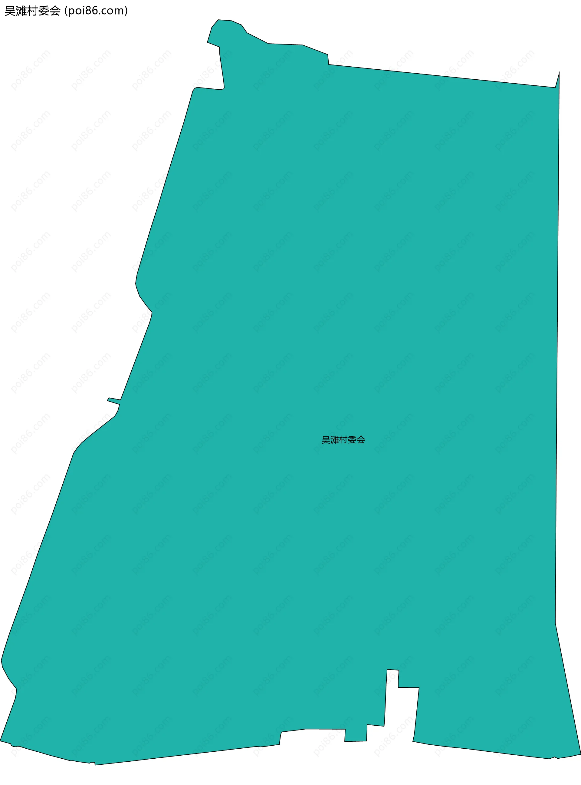 吴滩村委会边界地图