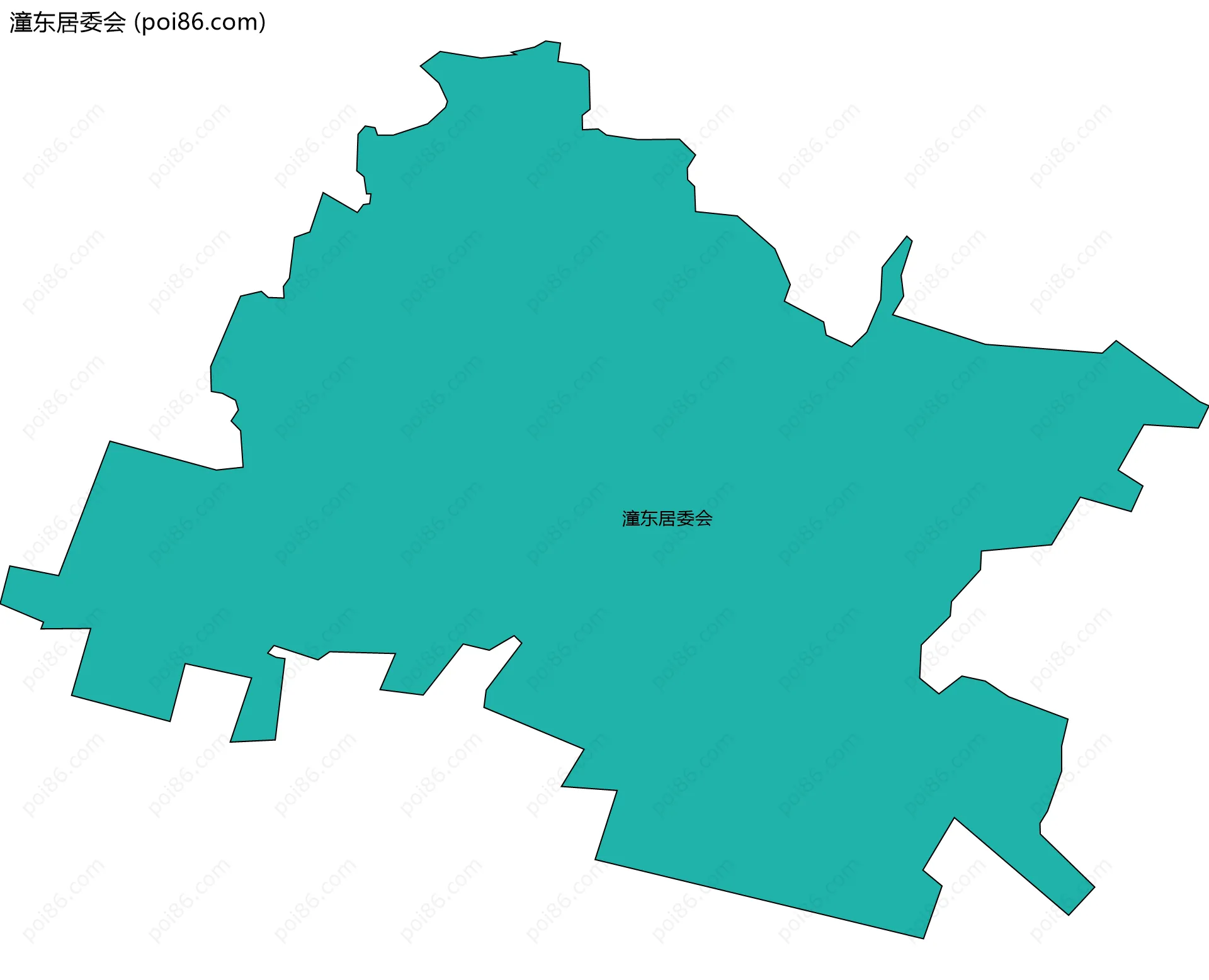 潼东居委会边界地图