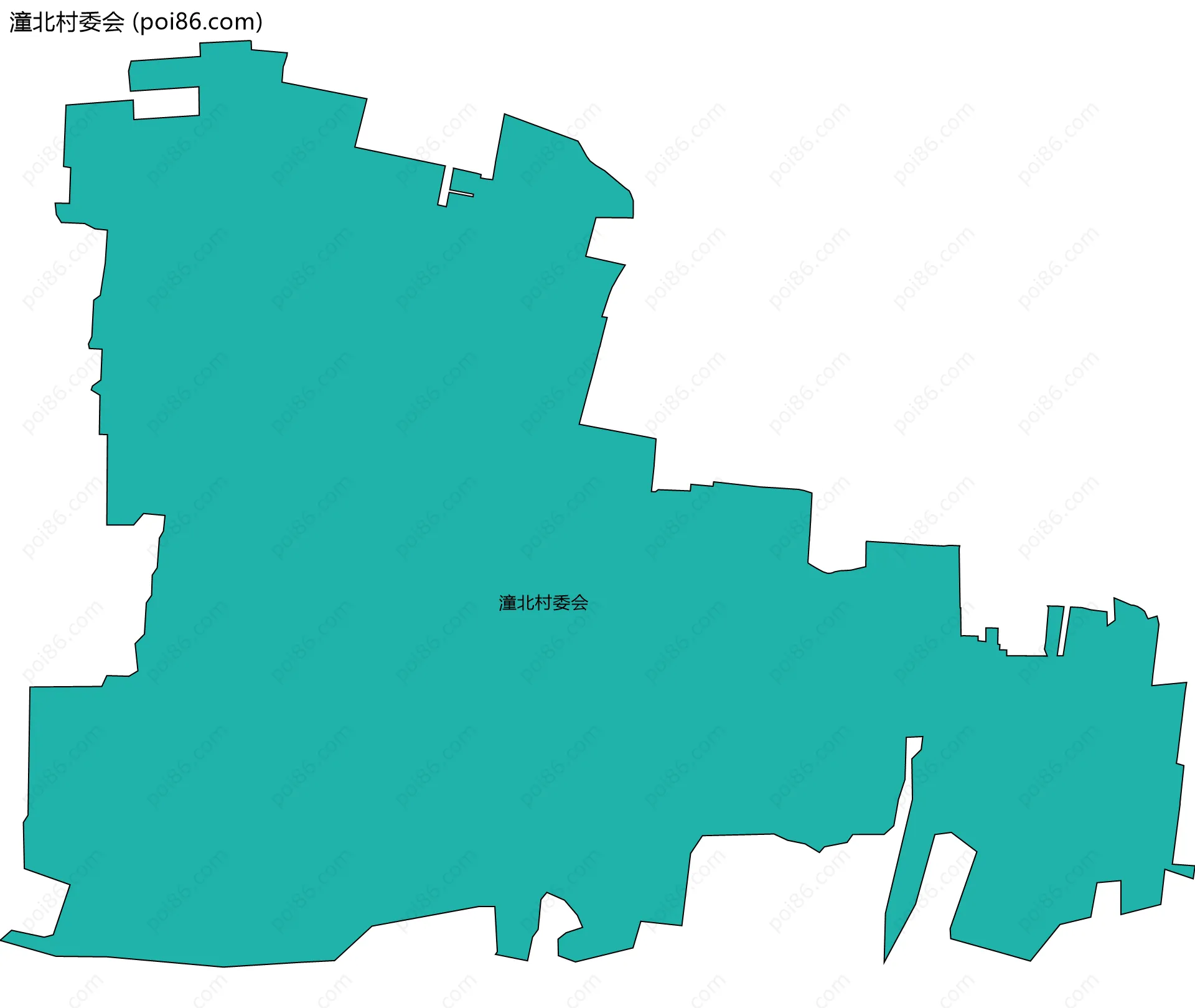 潼北村委会边界地图