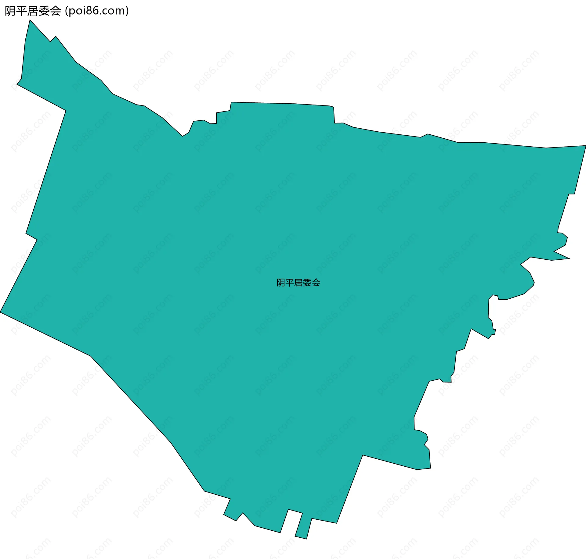 阴平居委会边界地图