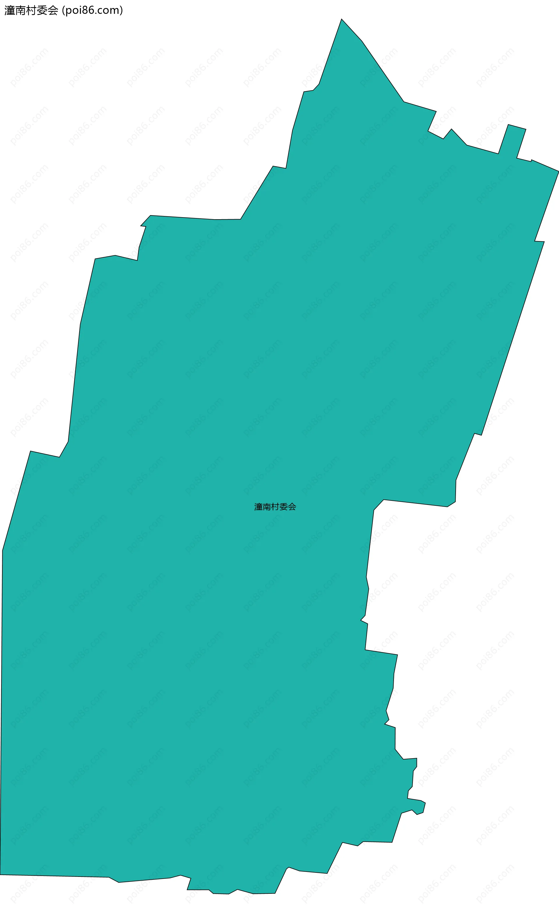 潼南村委会边界地图