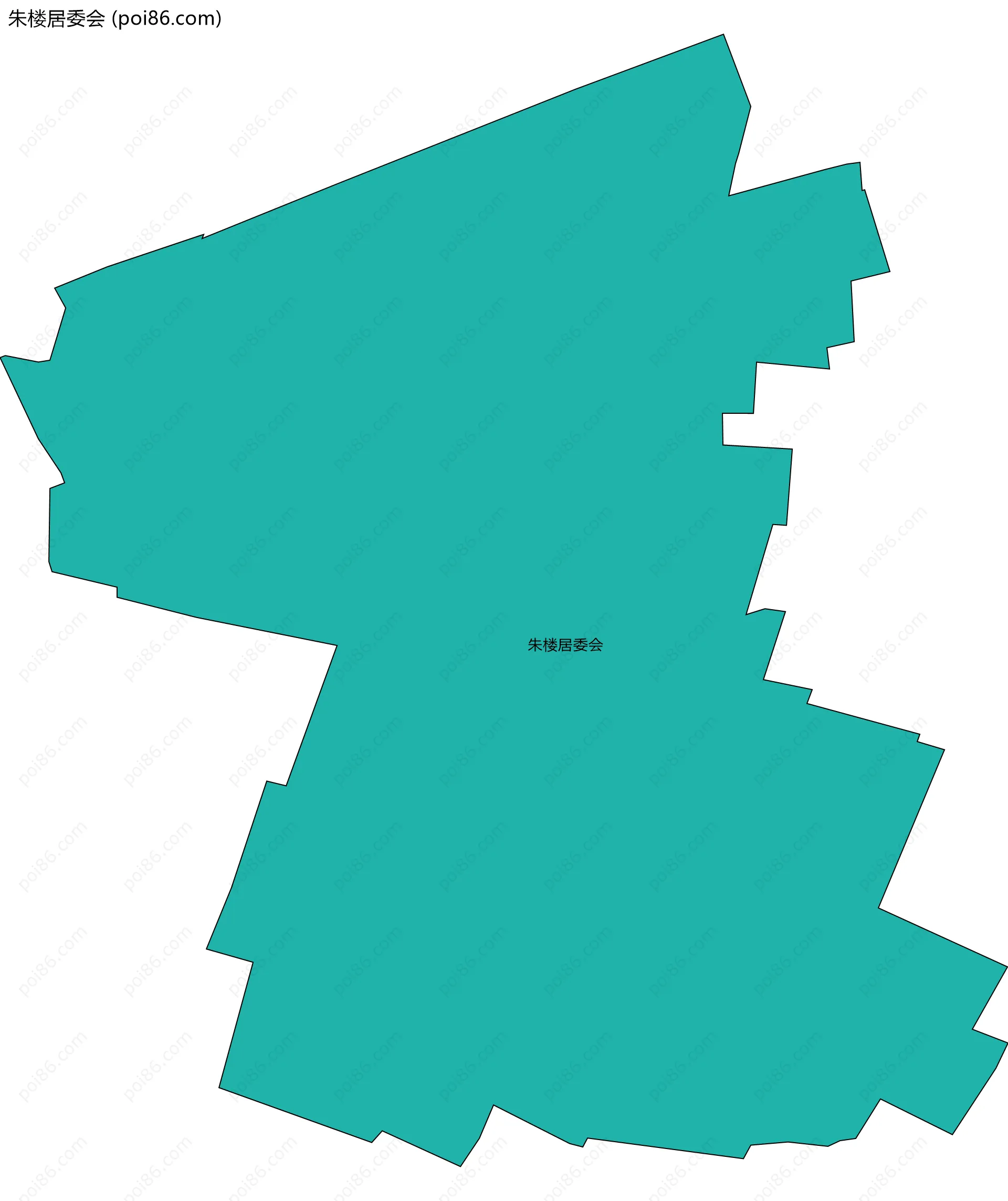 朱楼居委会边界地图