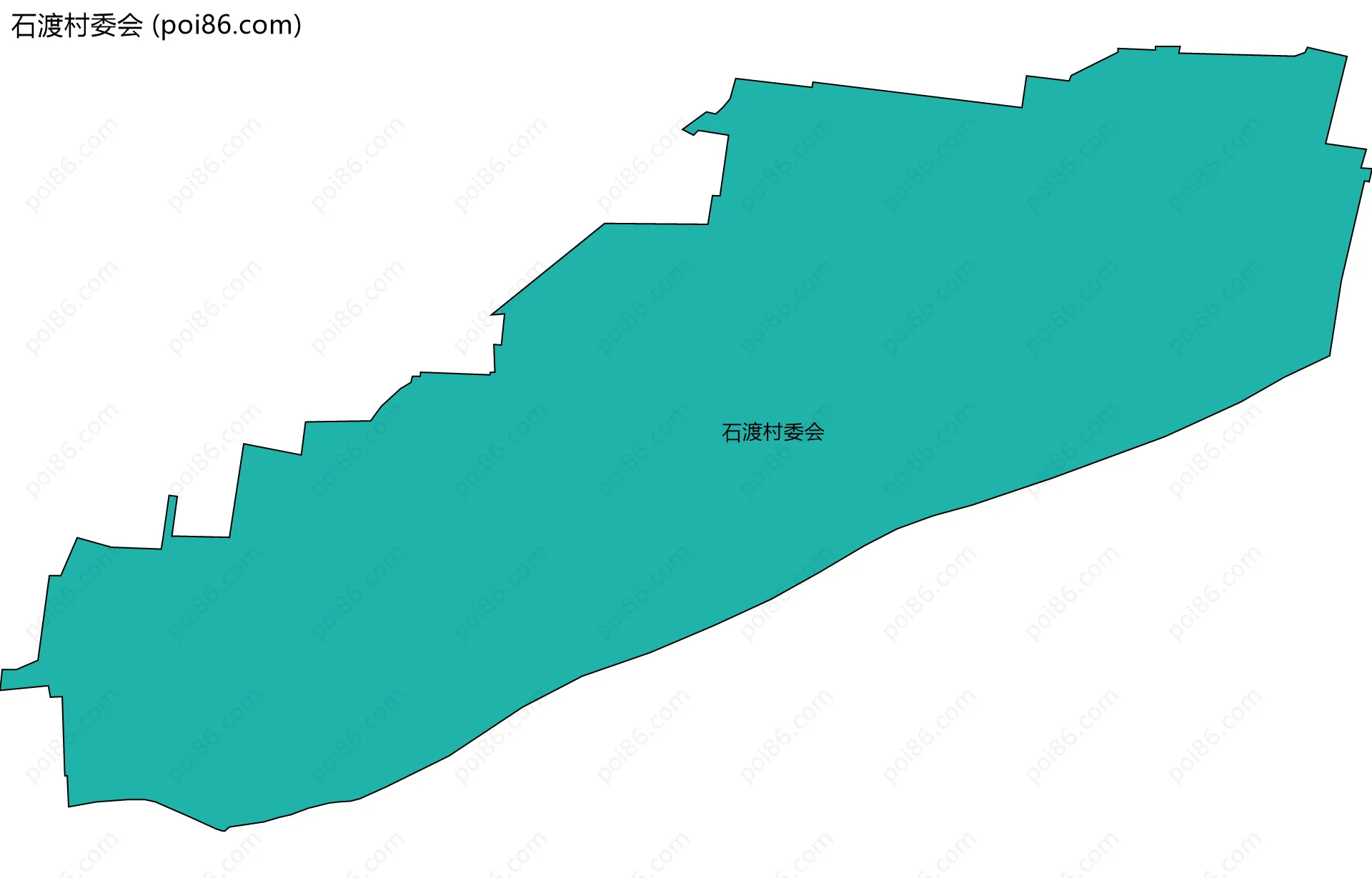 石渡村委会边界地图