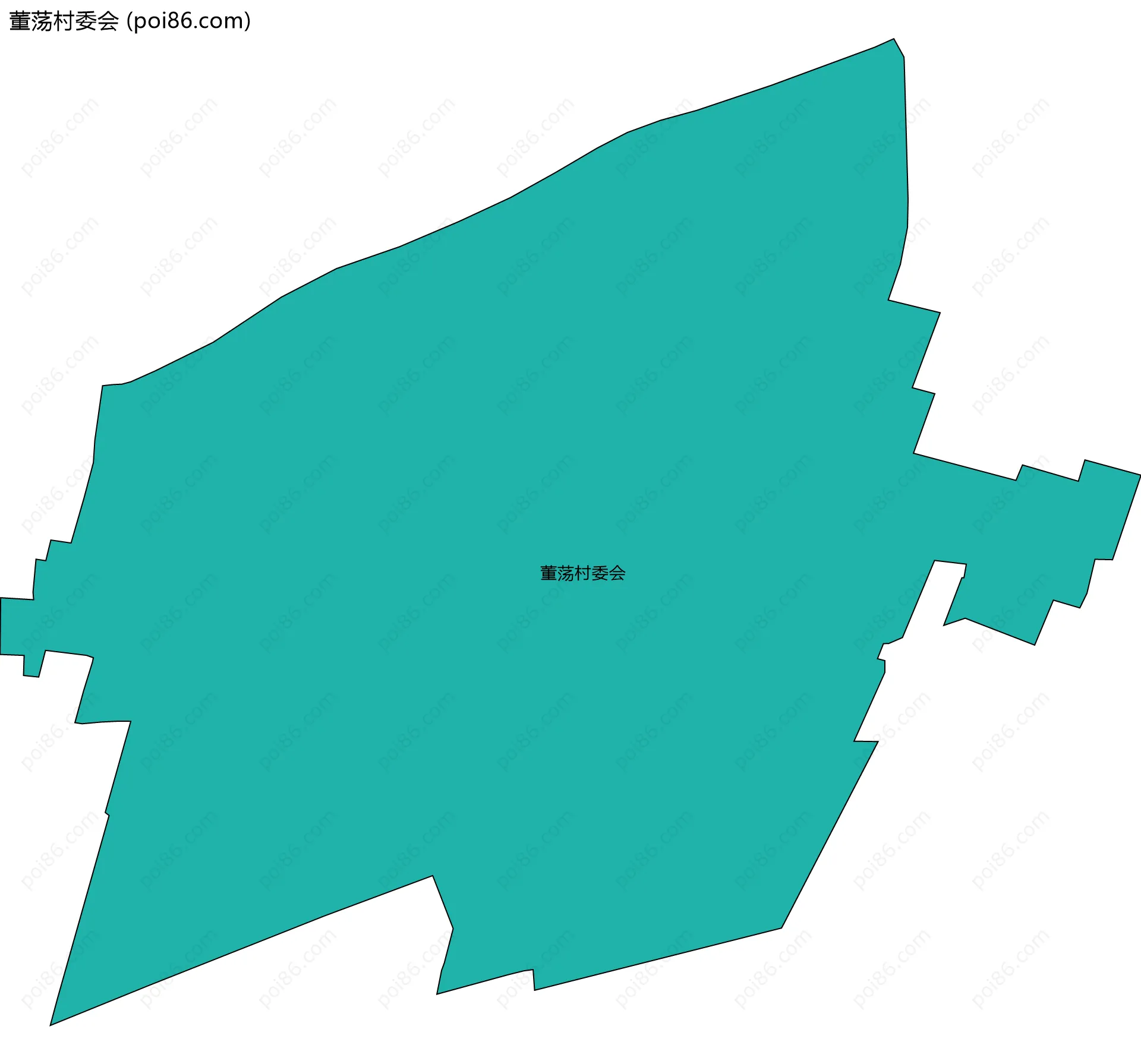 董荡村委会边界地图