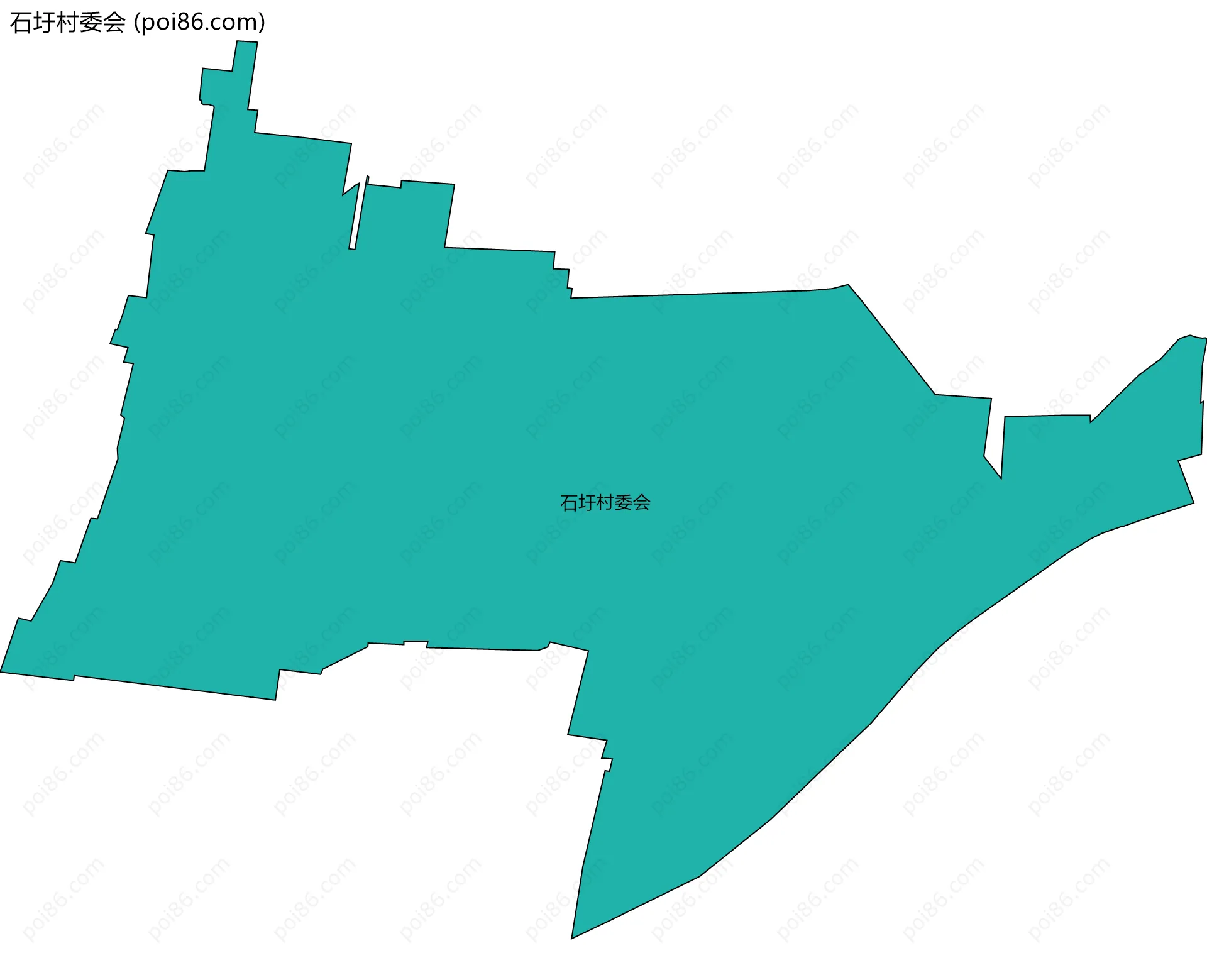 石圩村委会边界地图