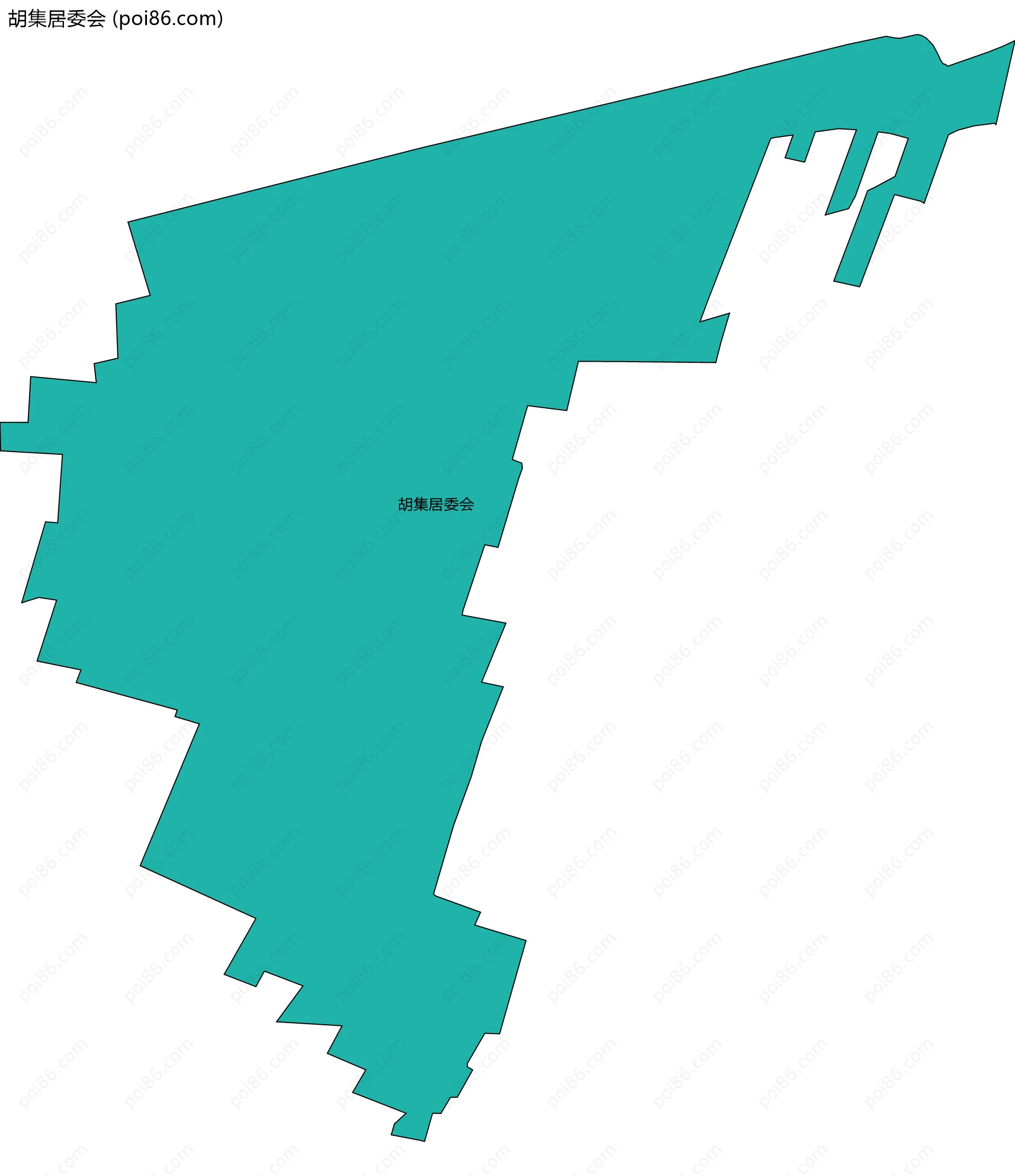 胡集居委会边界地图
