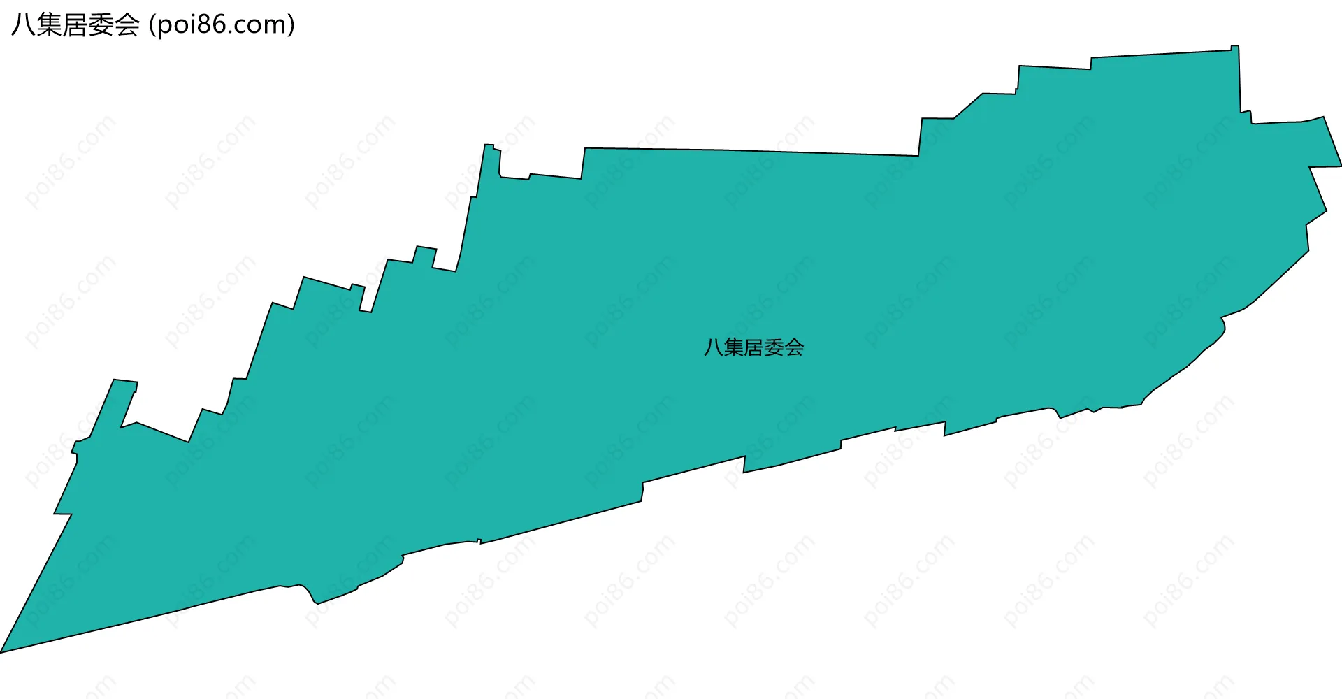 八集居委会边界地图