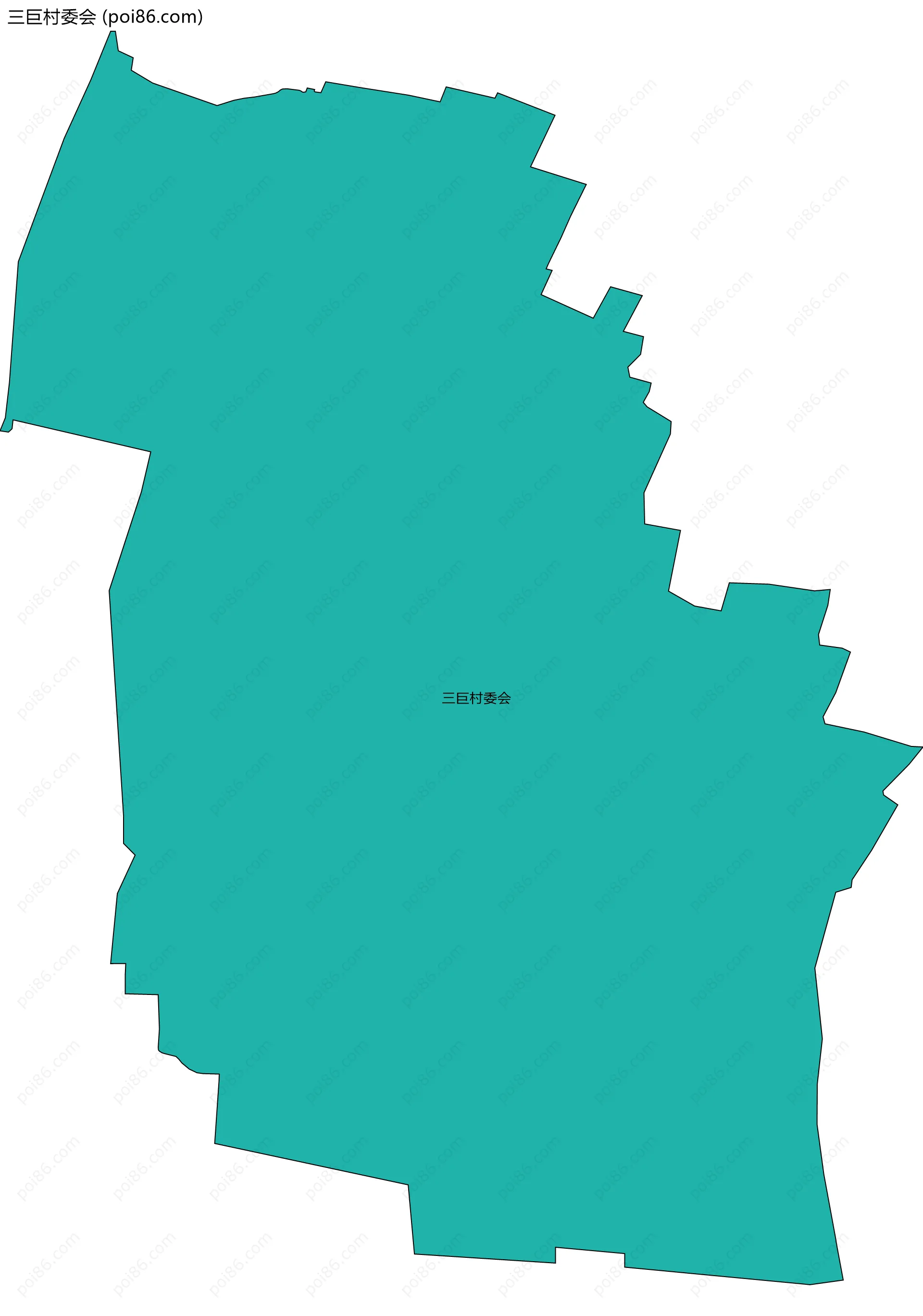 三巨村委会边界地图