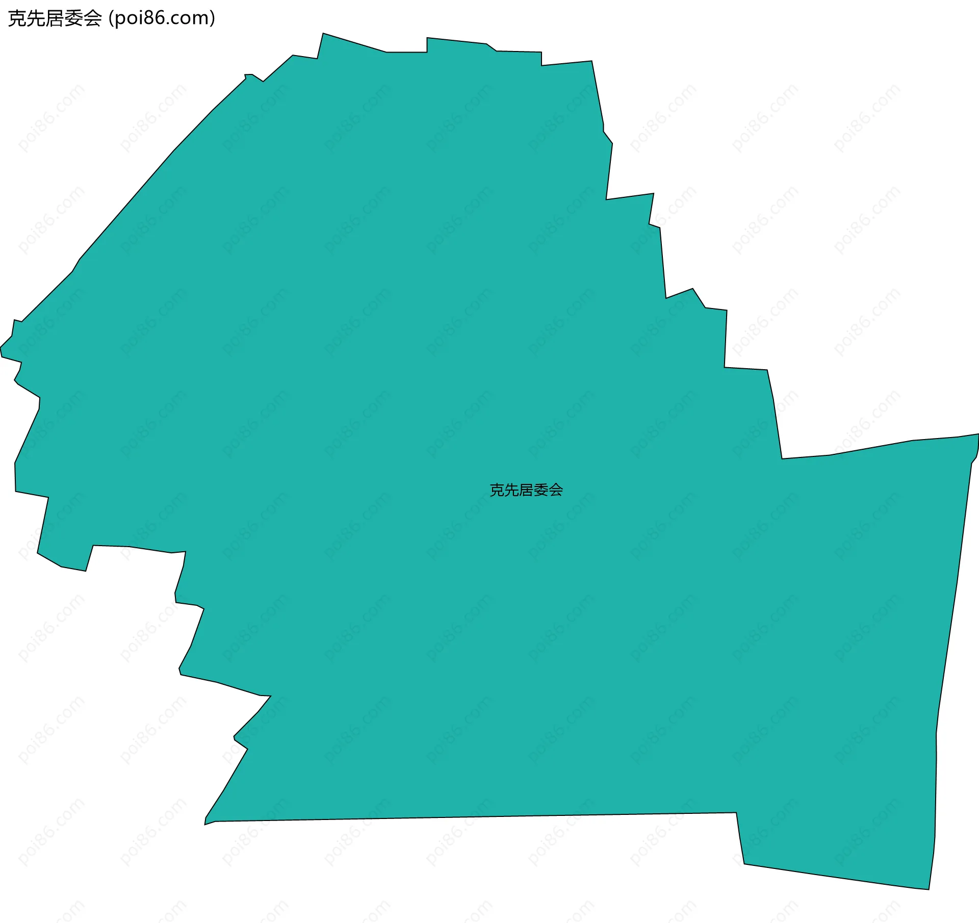 克先居委会边界地图