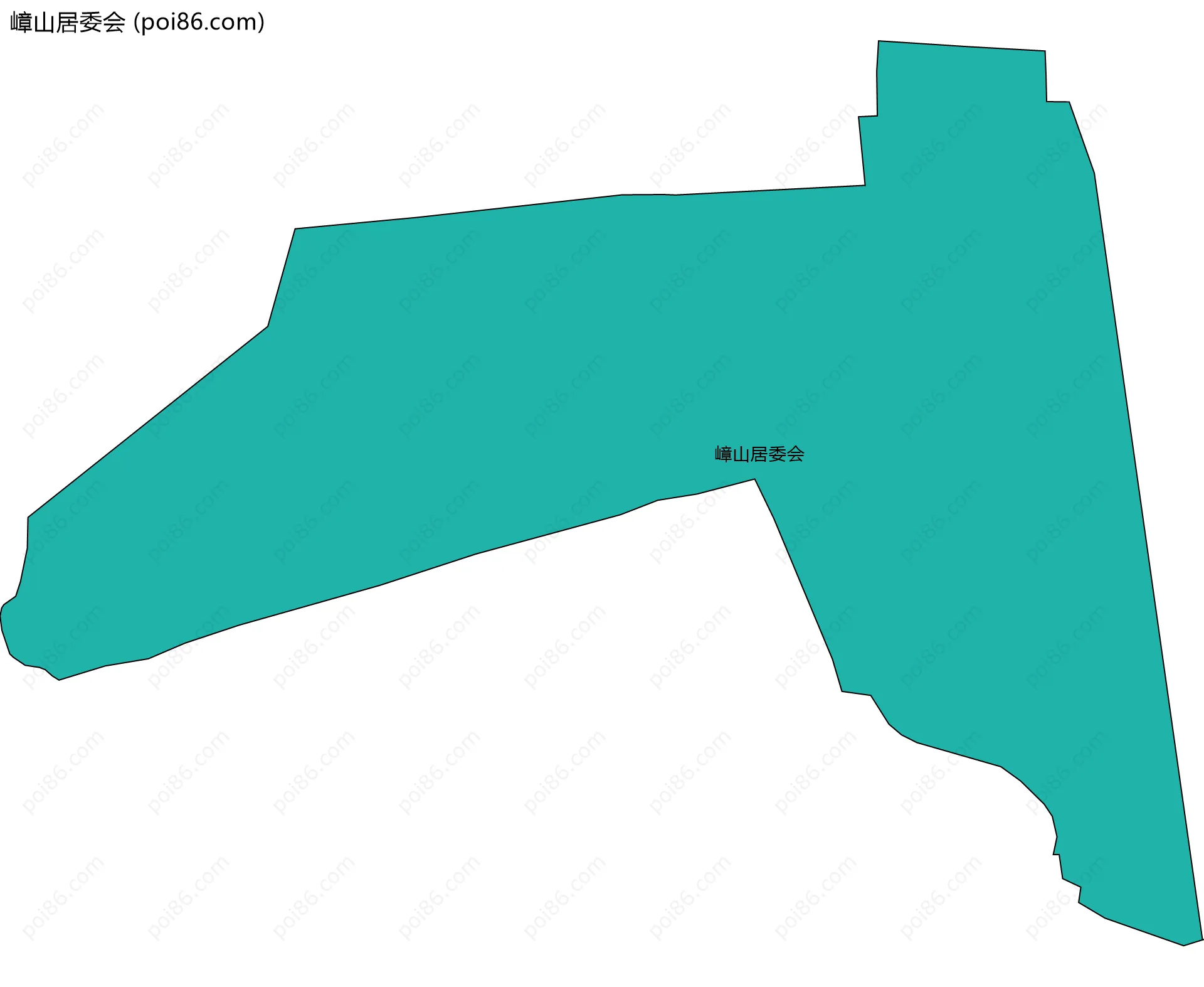 嶂山居委会边界地图