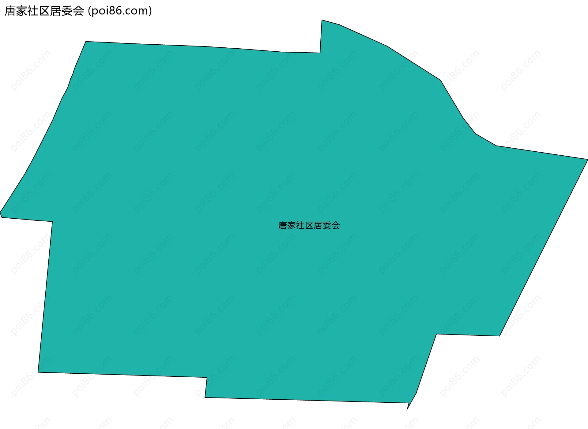唐家社区居委会边界地图