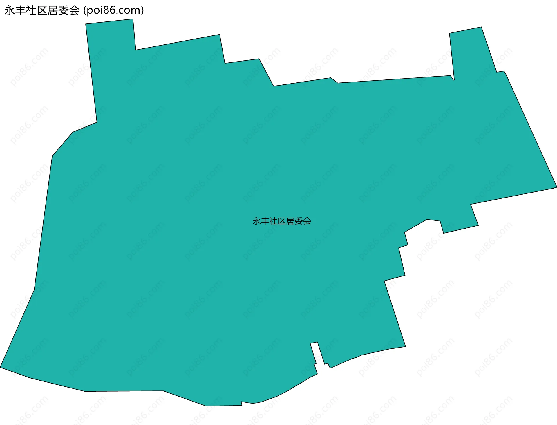 永丰社区居委会边界地图