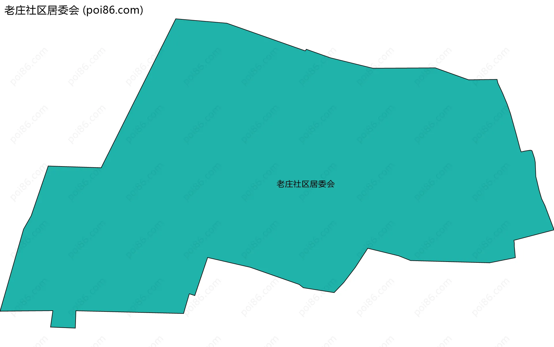老庄社区居委会边界地图