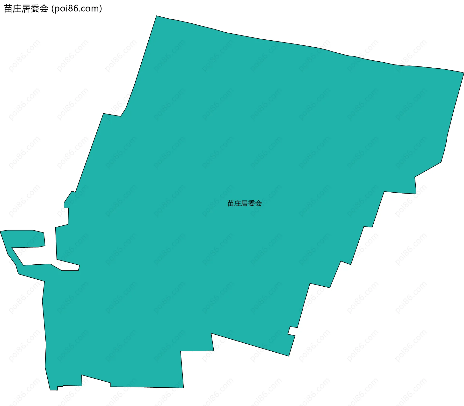 苗庄居委会边界地图