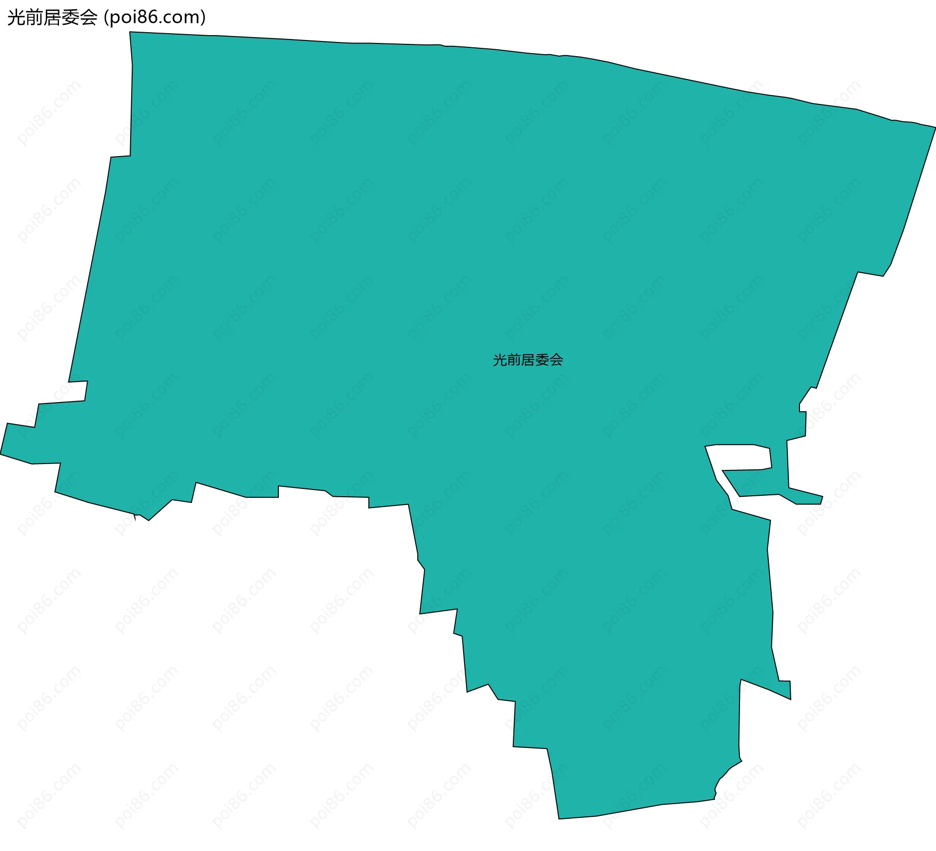 光前居委会边界地图