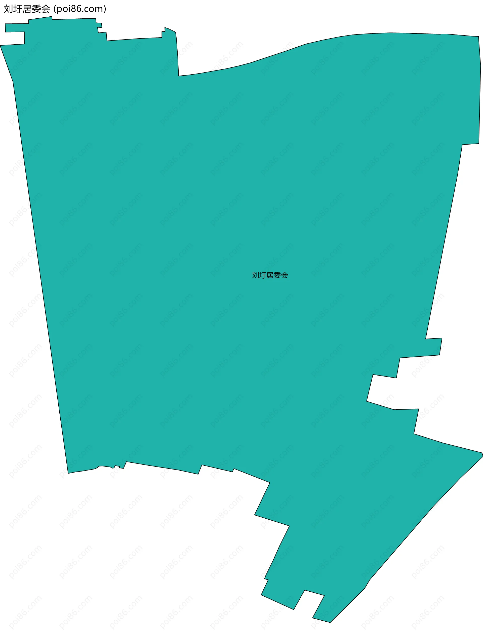 刘圩居委会边界地图