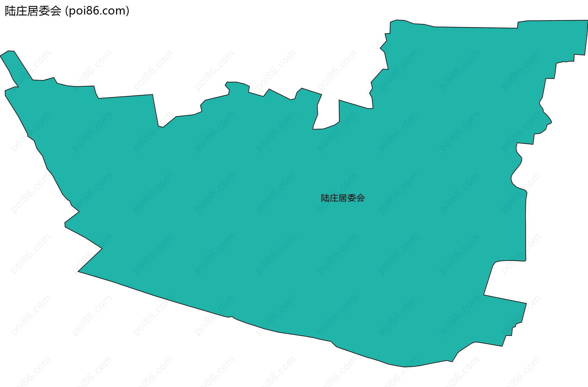 陆庄居委会边界地图