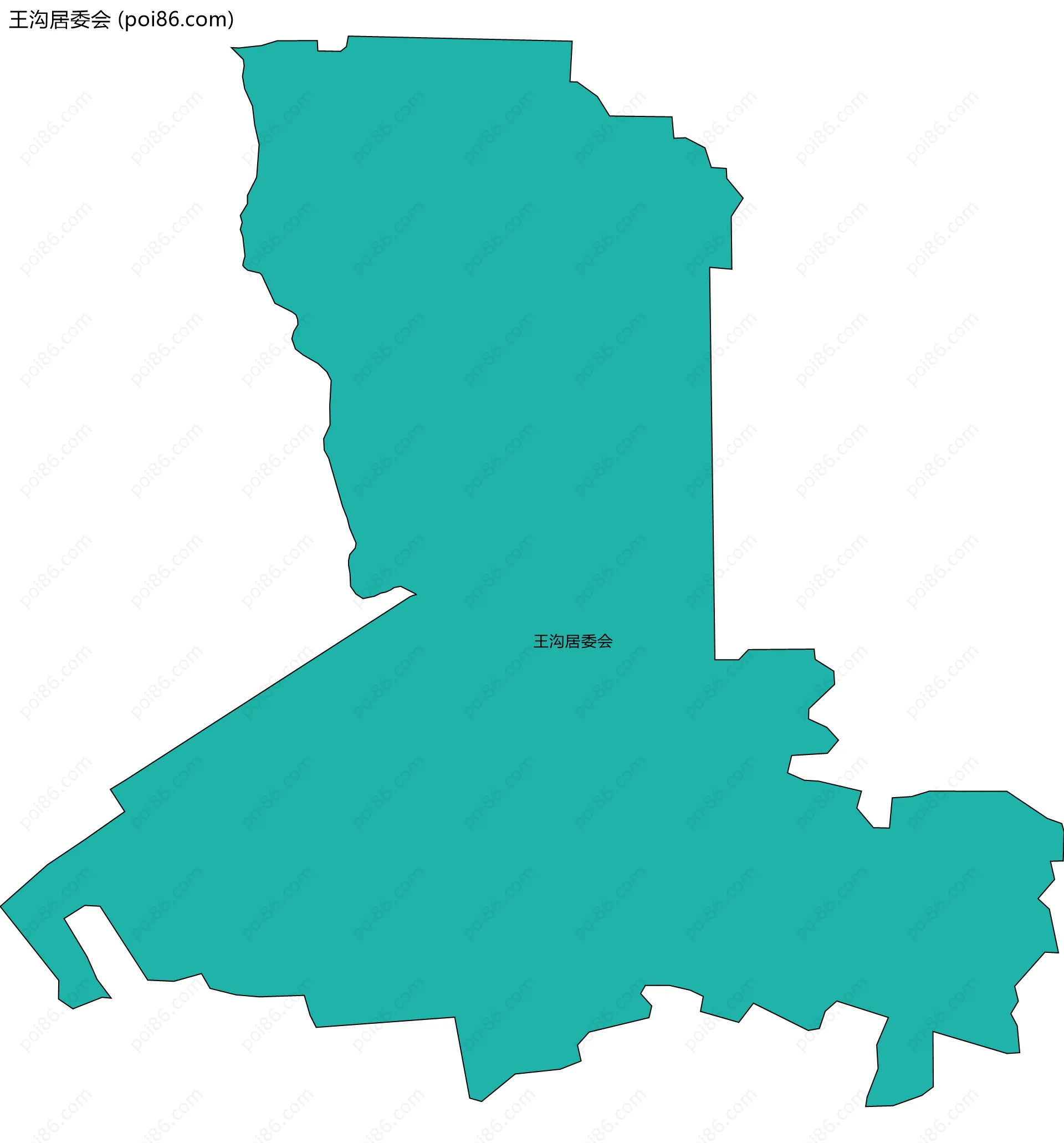 王沟居委会边界地图
