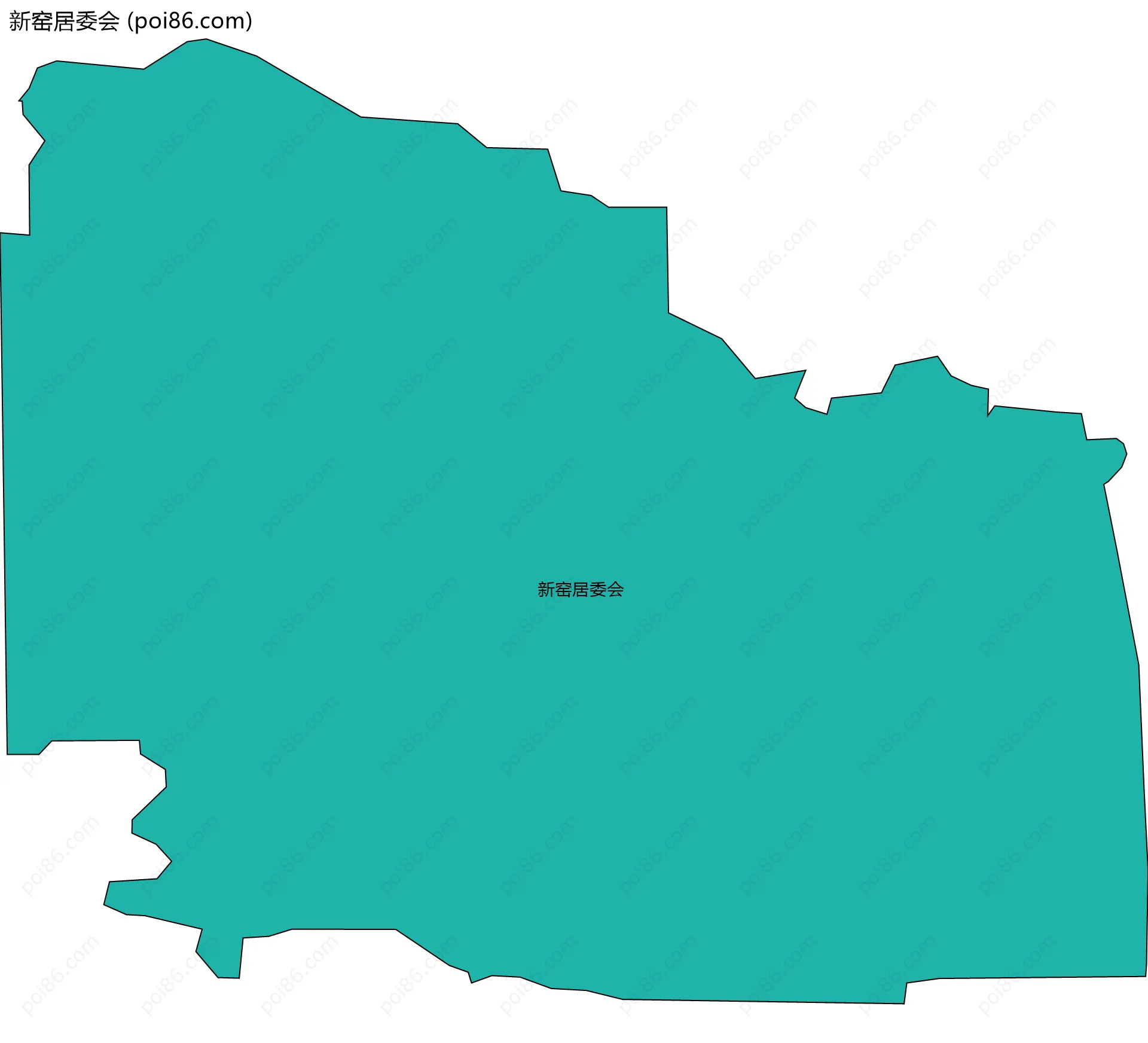 新窑居委会边界地图