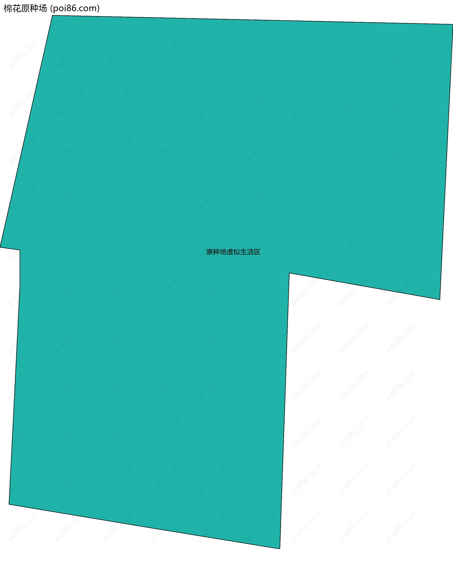 棉花原种场边界地图(五级行政区划)