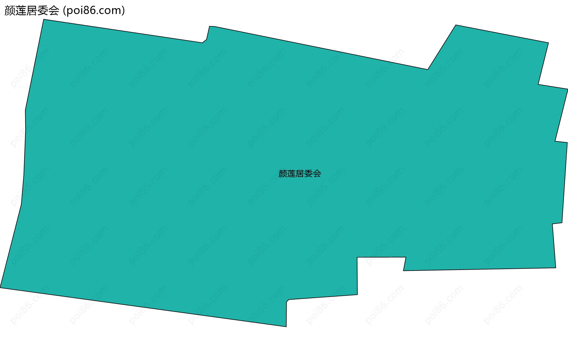 颜莲居委会边界地图