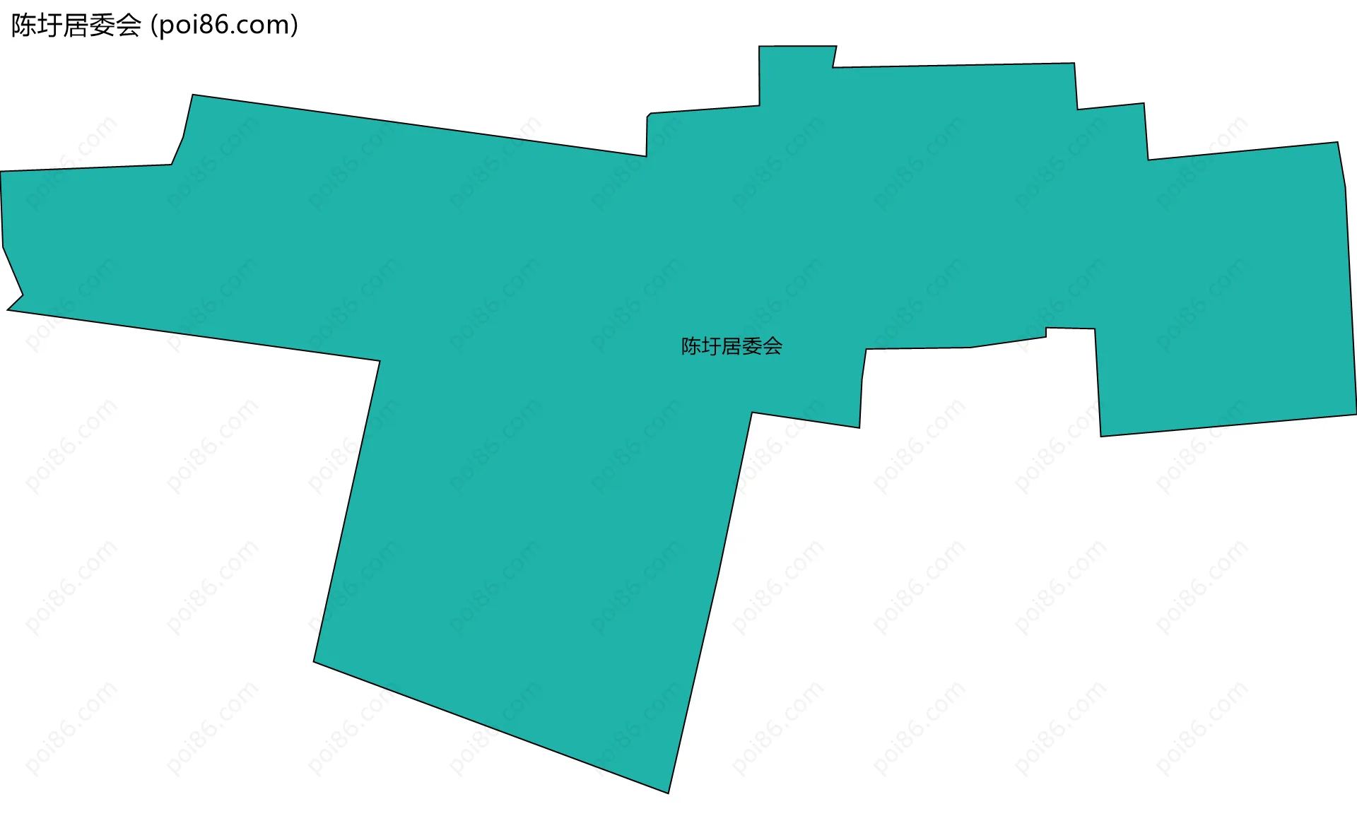 陈圩居委会边界地图
