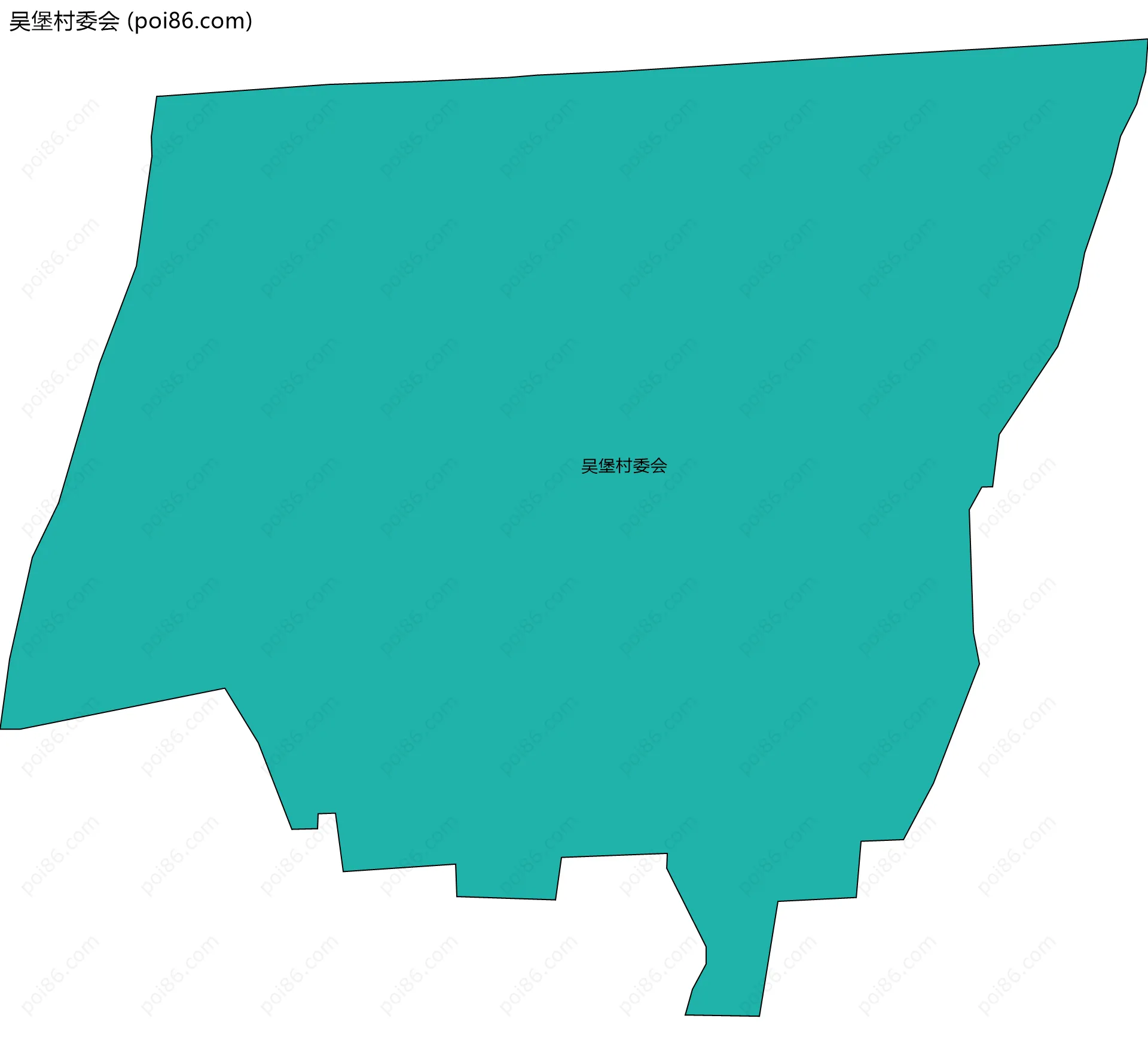 吴堡村委会边界地图