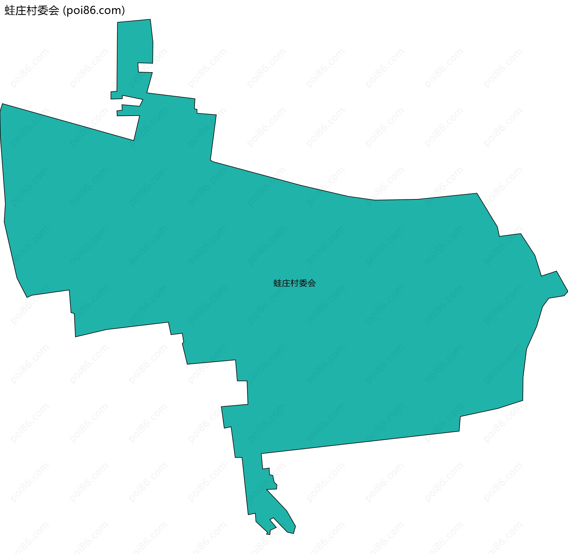蛙庄村委会边界地图