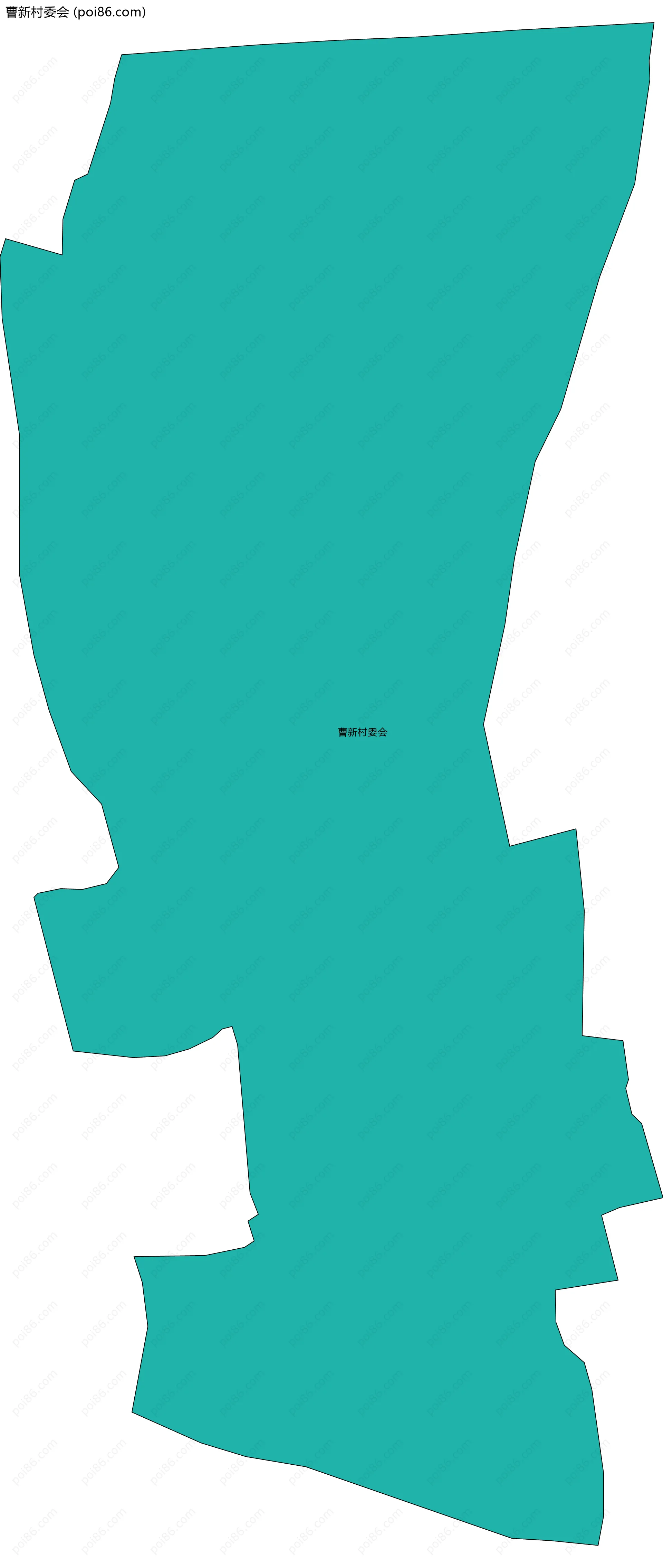 曹新村委会边界地图