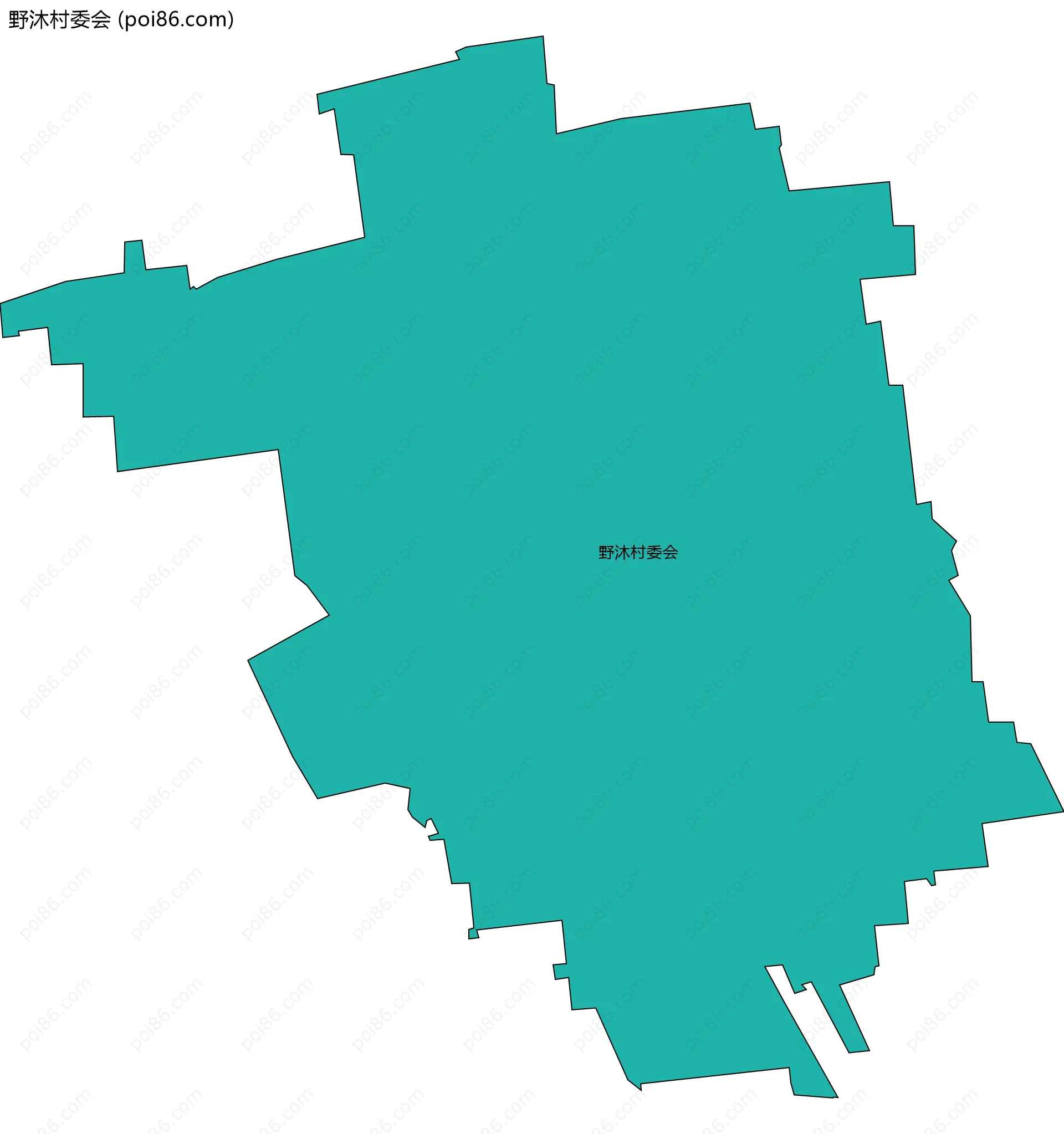 野沐村委会边界地图