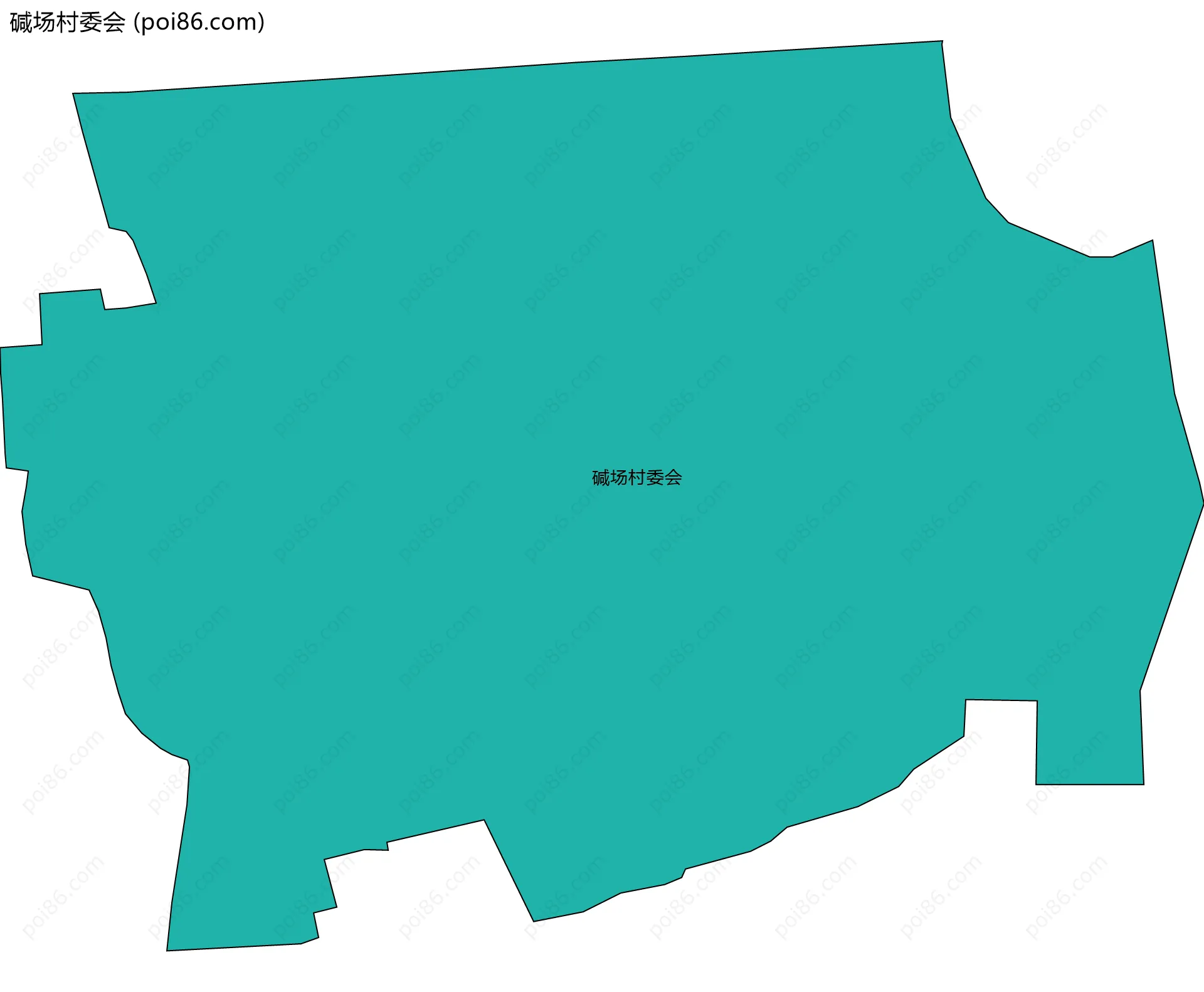碱场村委会边界地图