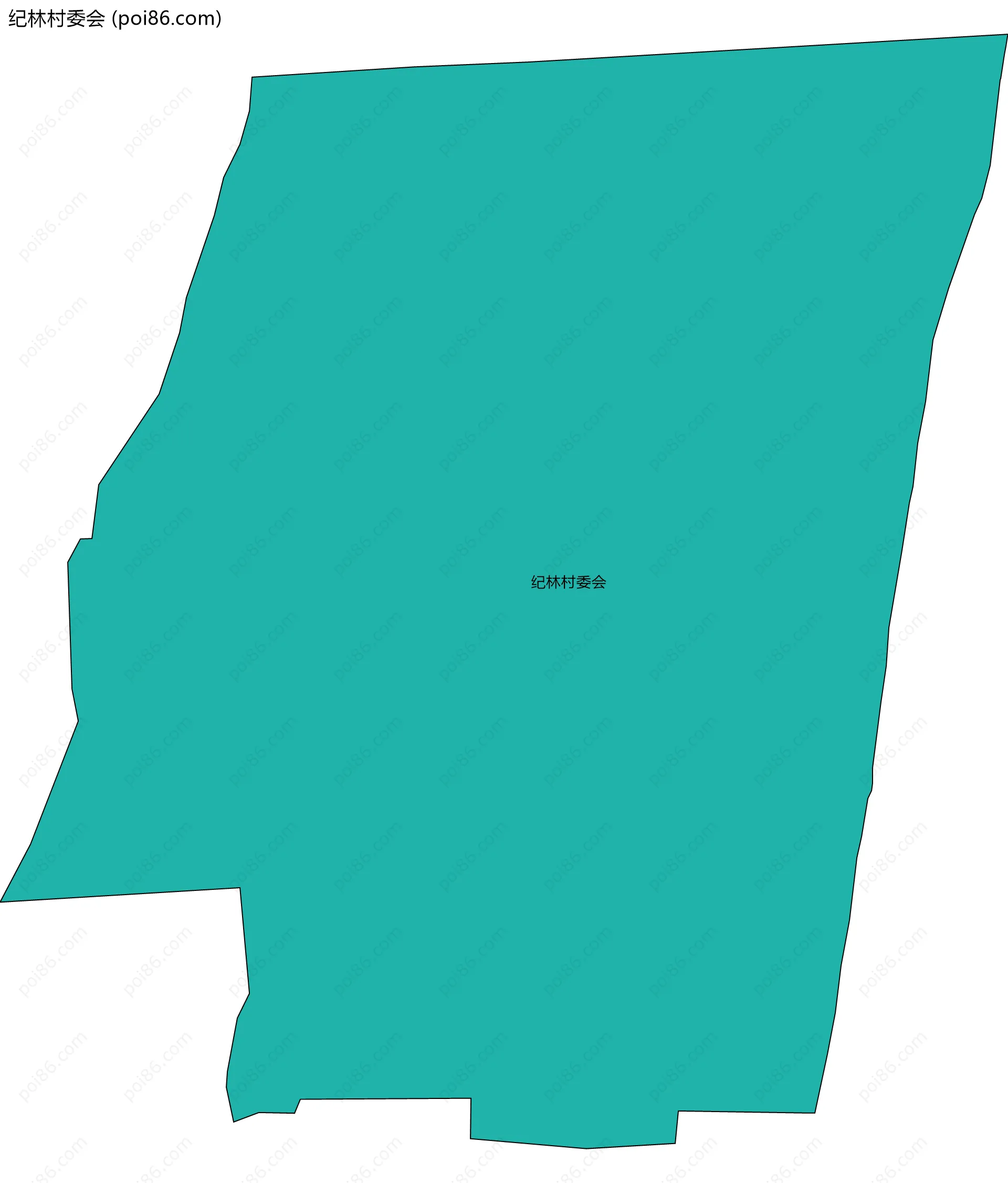 纪林村委会边界地图