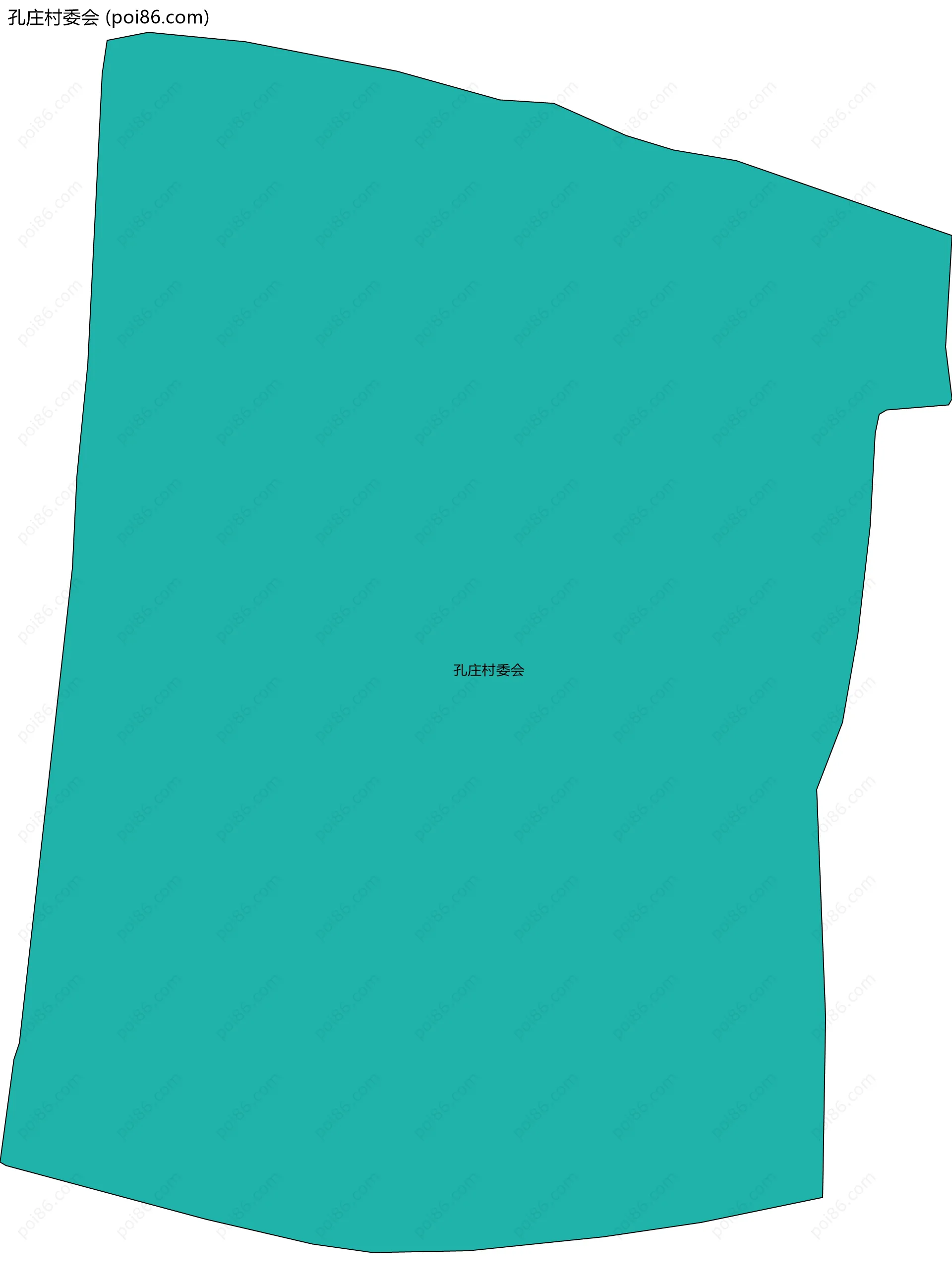 孔庄村委会边界地图