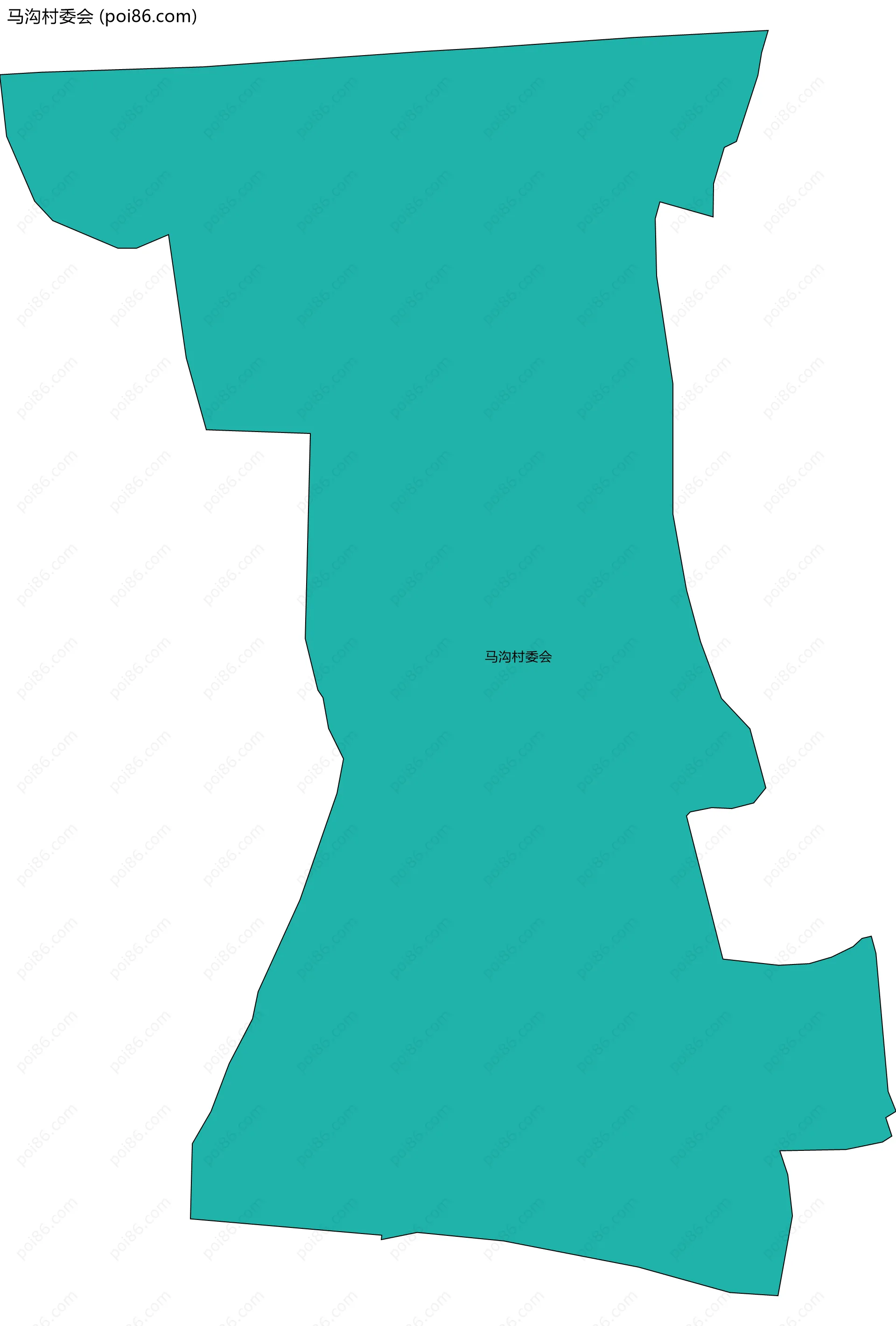 马沟村委会边界地图