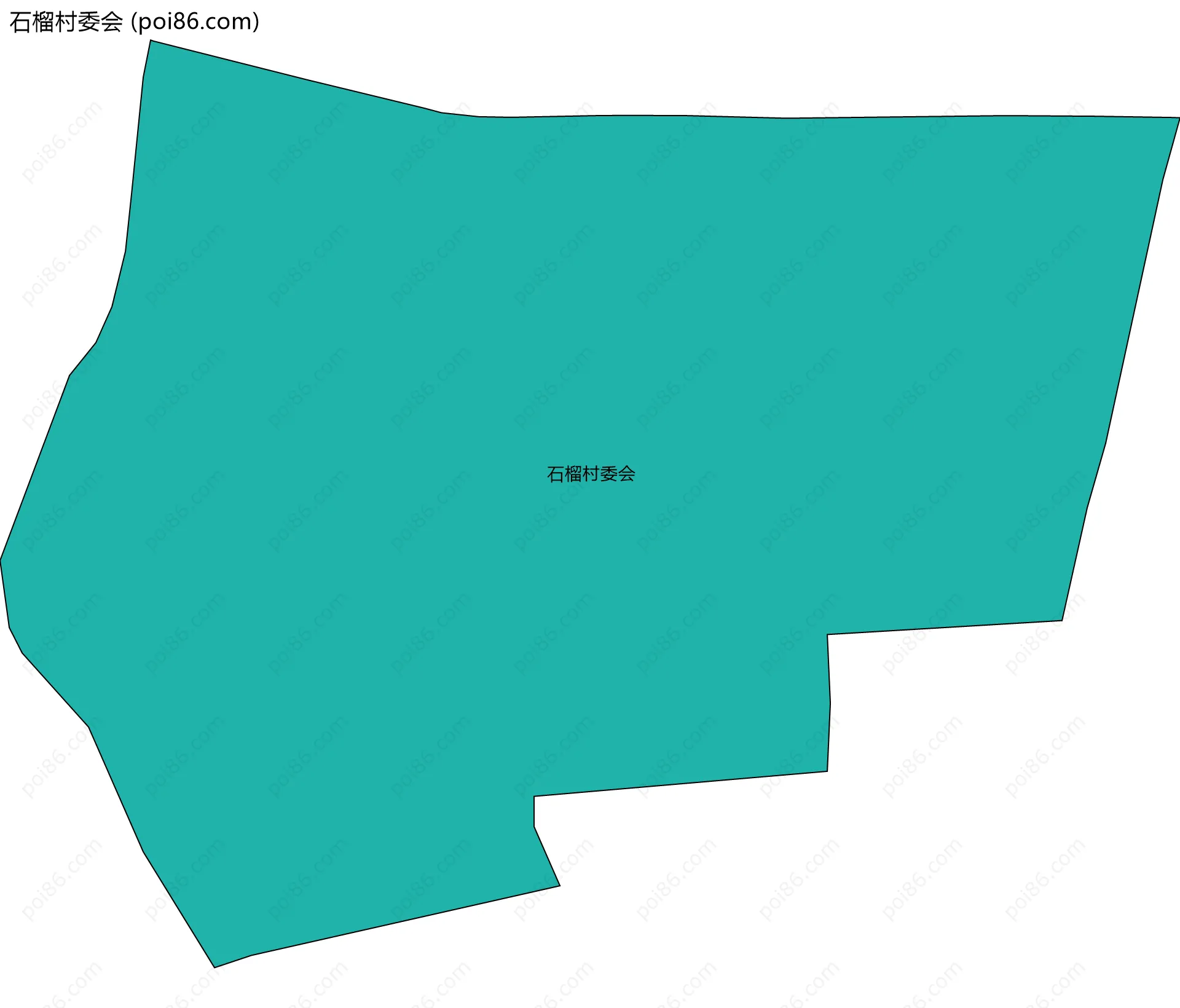石榴村委会边界地图