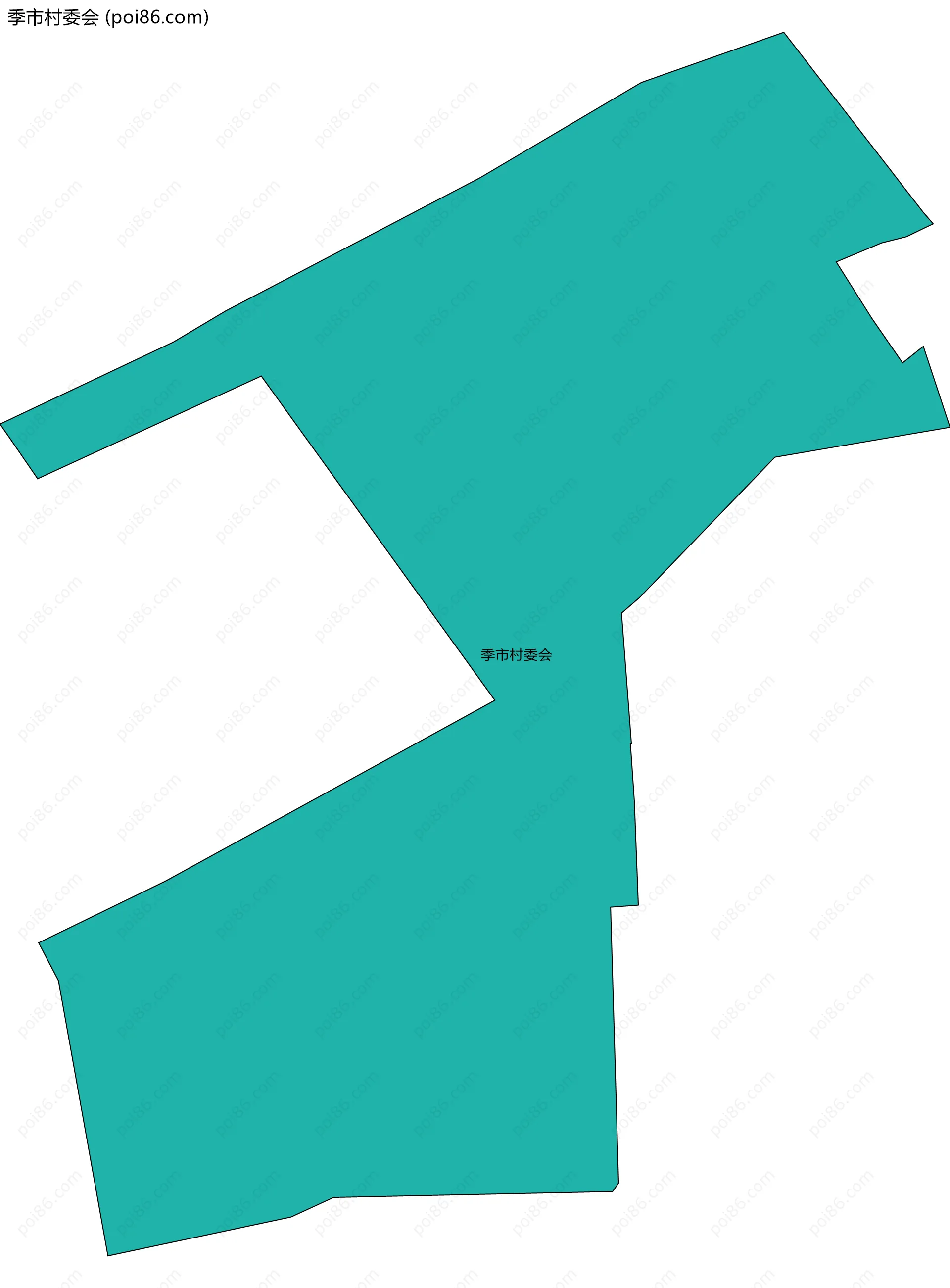 季市村委会边界地图